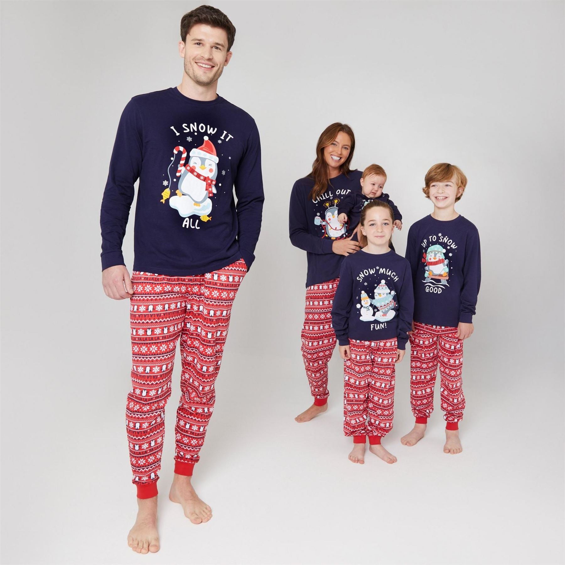 Linea Family Christmas Penguin Pyjama Set
