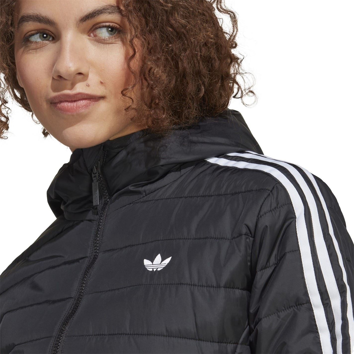 adidas Originals Slim Fit Hooded Short Jacket