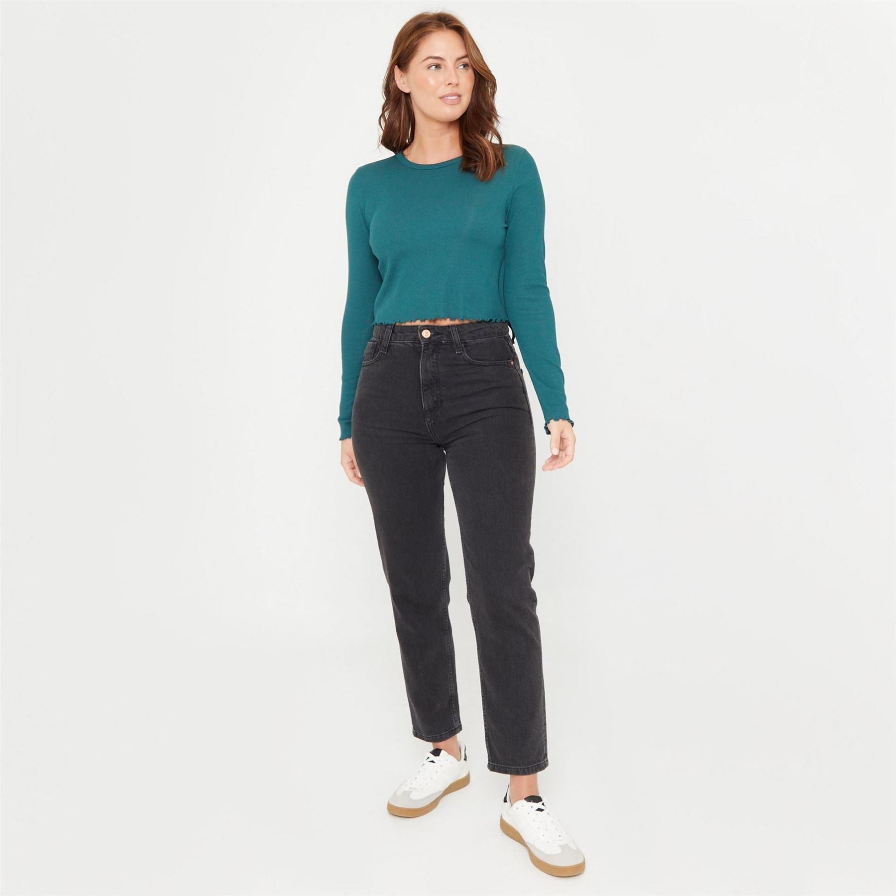 Be You Beyou Rib Long Sleeve Regular Fit T-Shirt