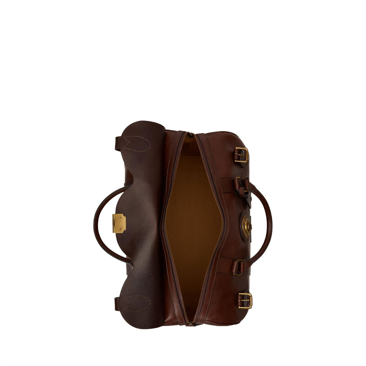 Polo Ralph Lauren Lock Leather Small Holdall Duffel Bag