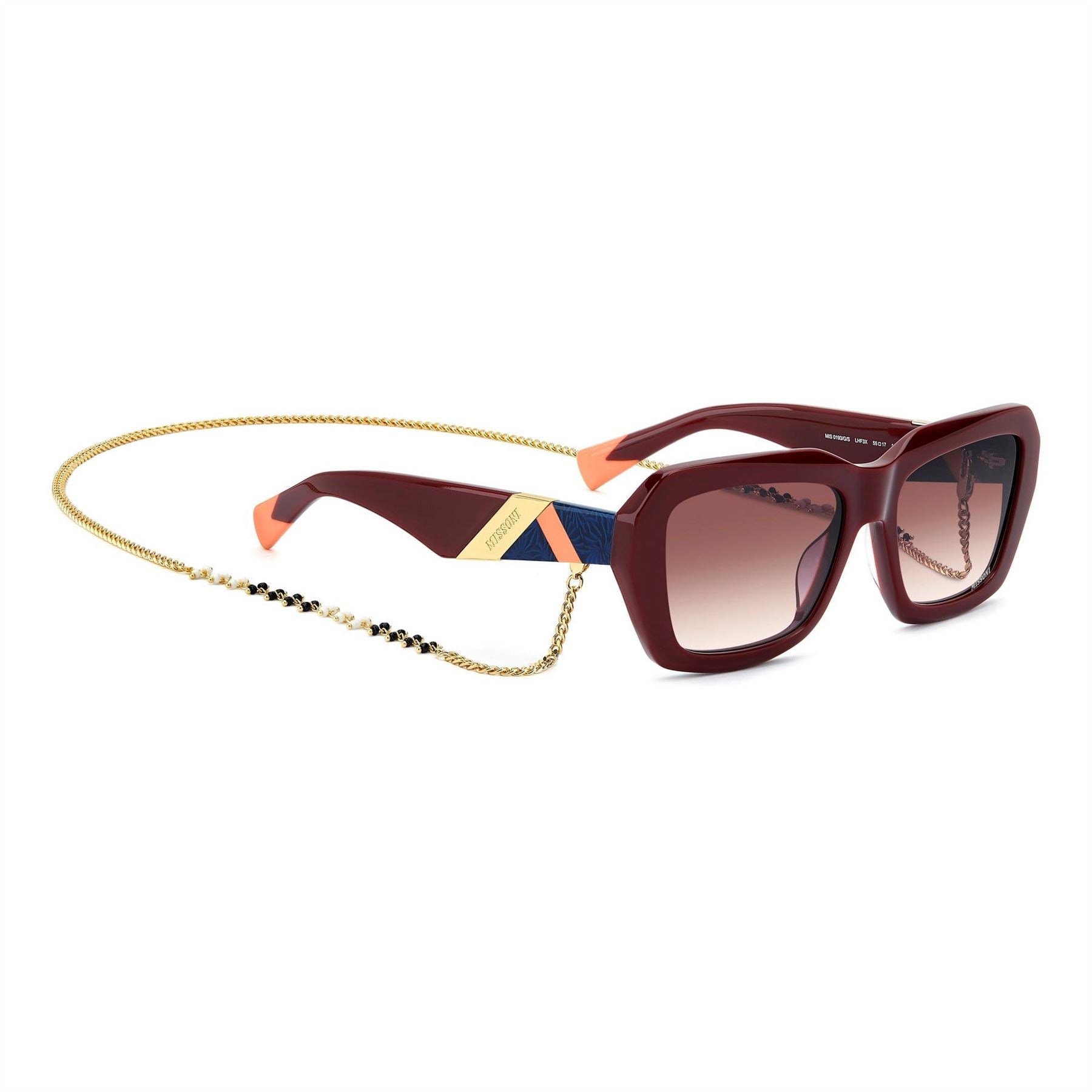 Missoni Rectangular Round Sunglasses