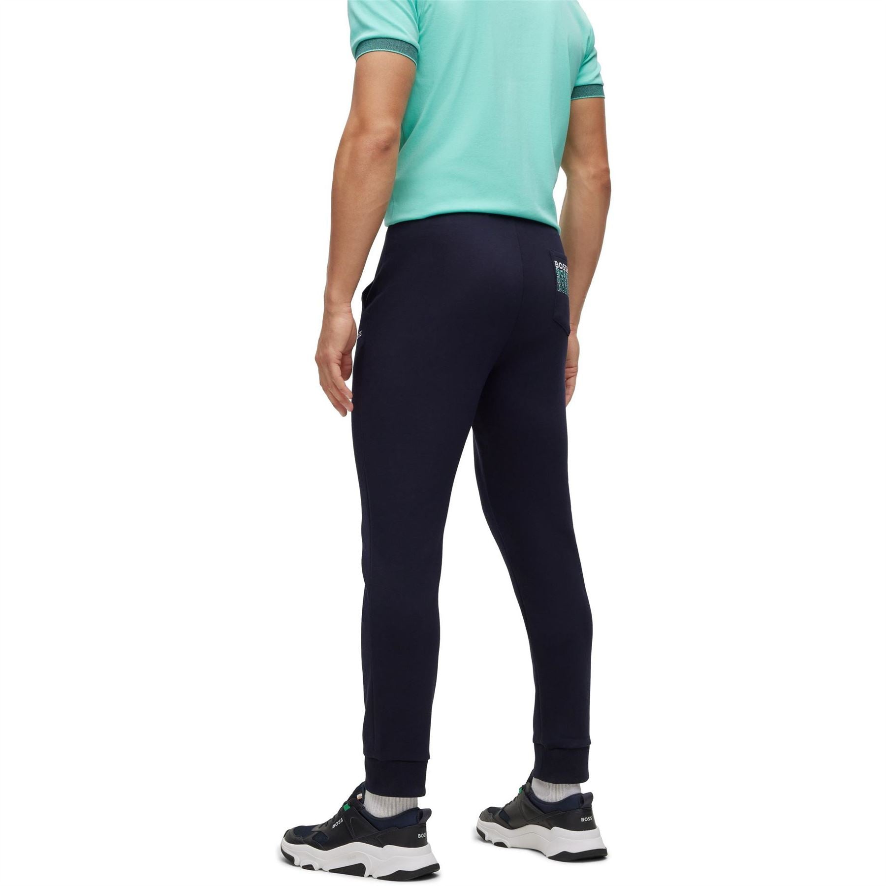 Boss Hadiko Solid Patterned Slim Joggers