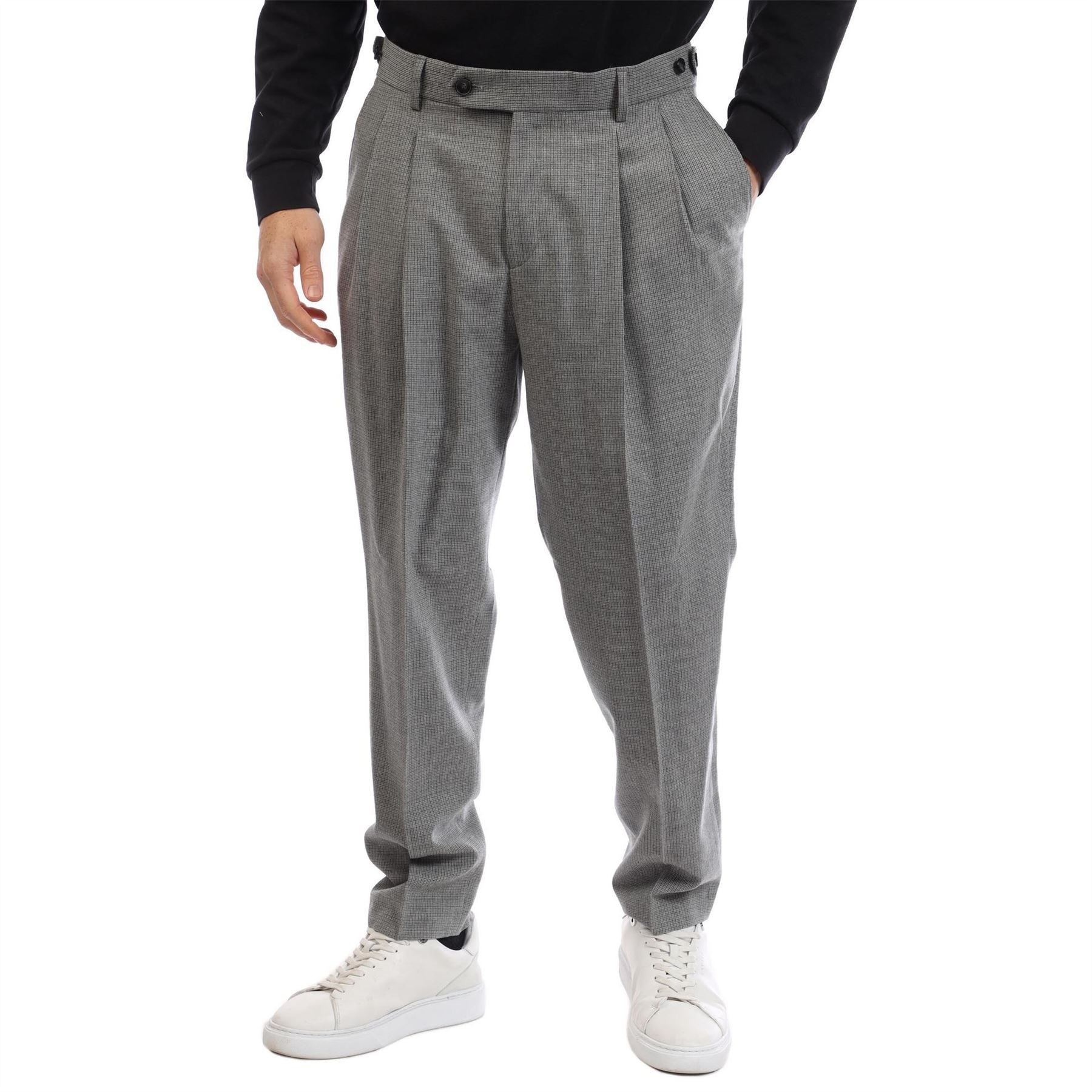 Boss Perin Plts Double Breasted Straight Leg Trousers