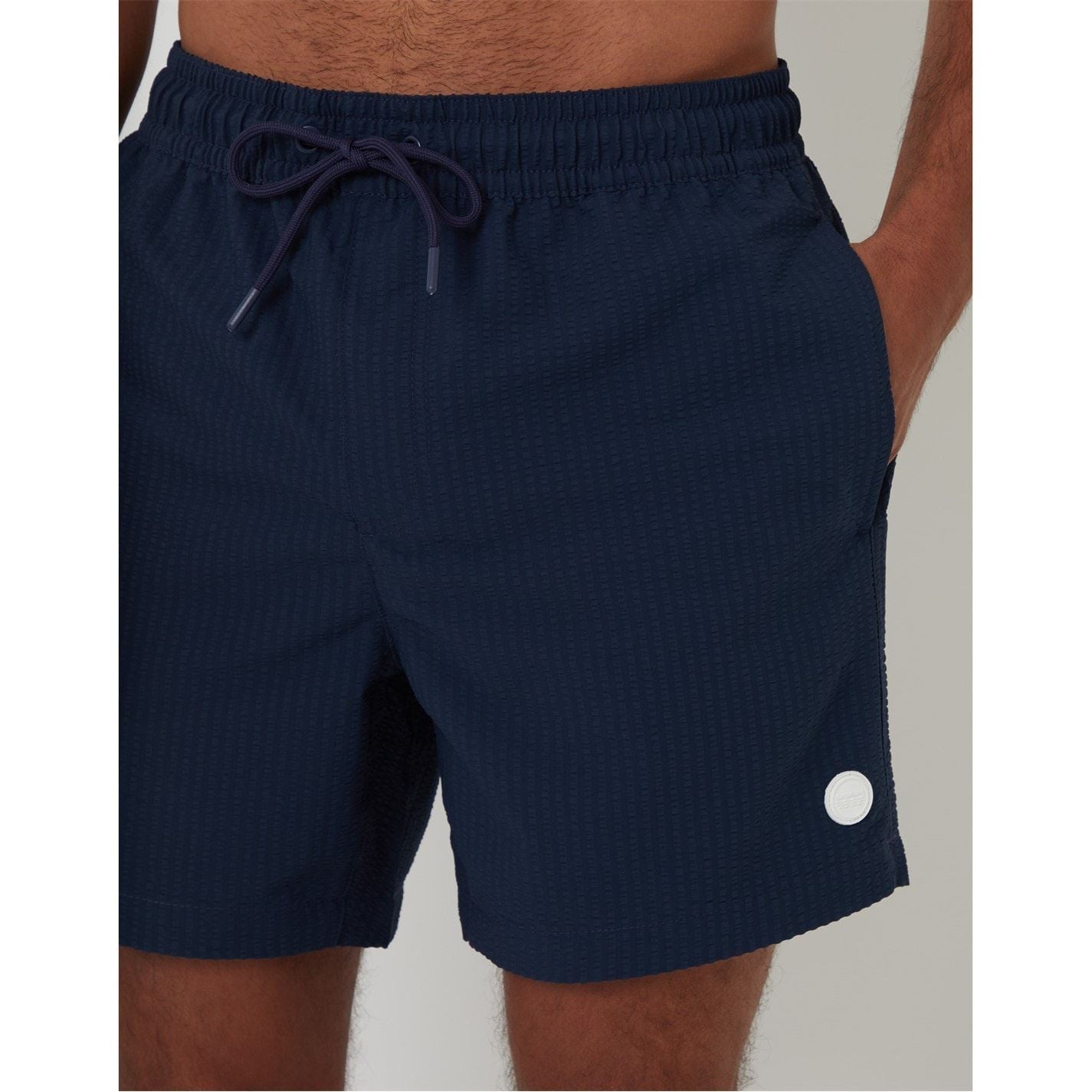 Threadbare Rola Relaxed Fit Textured Swim Shorts