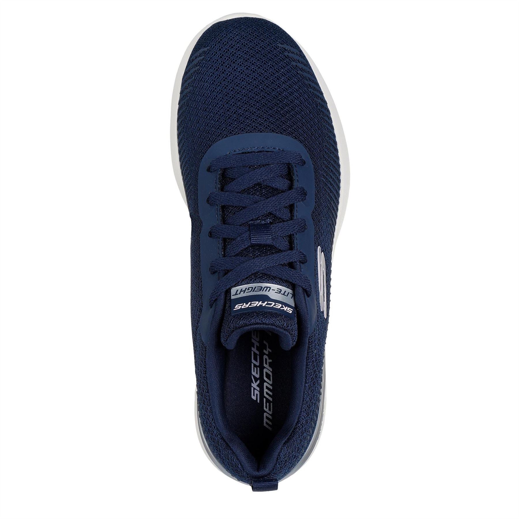 Skechers Womens Print Mesh Lace Up W Memory Foa Slip On Trainers