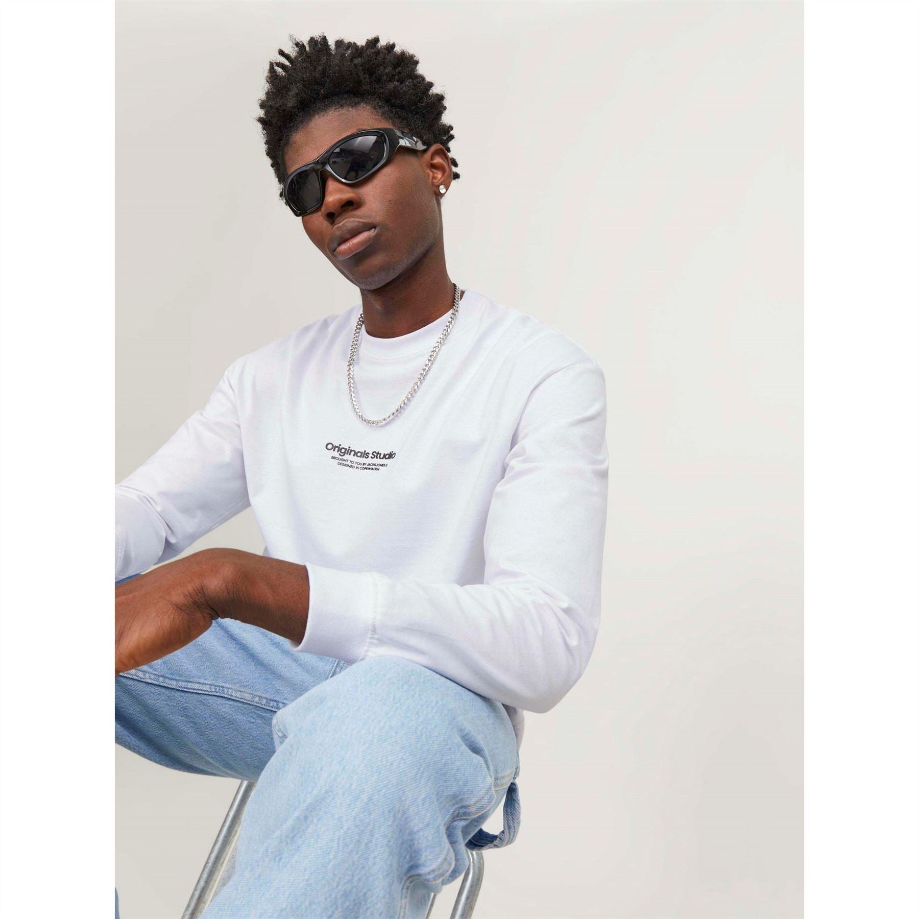 Jack and Jones Long Sleeve Crew Neck T-Shirt