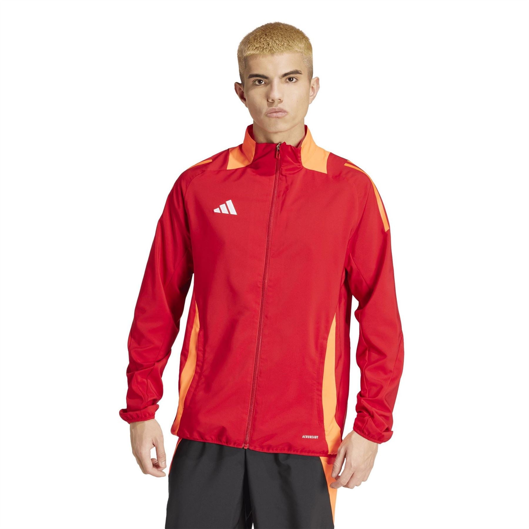 adidas Funnel Neck High Collar Long Sleeve Athletic Top