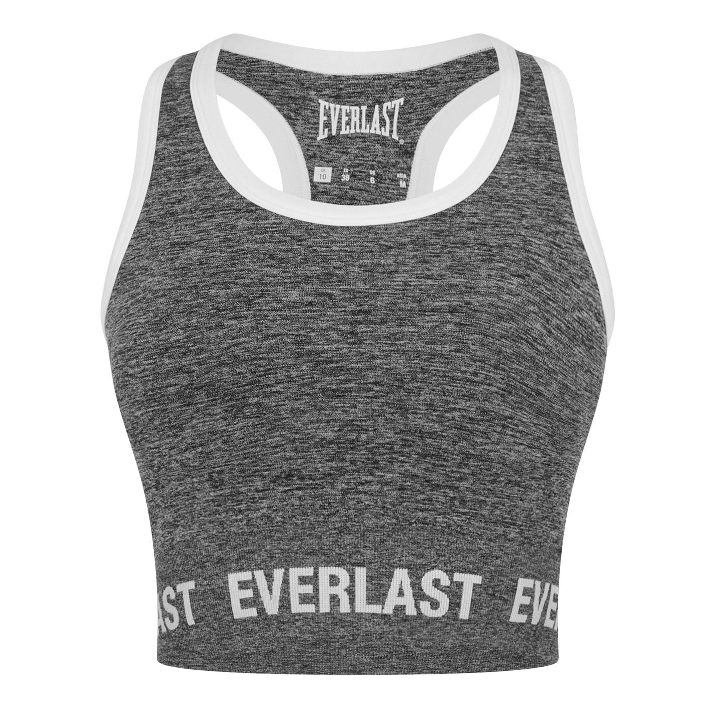 Everlast Cropped Snug Fit Crew Neck Bra
