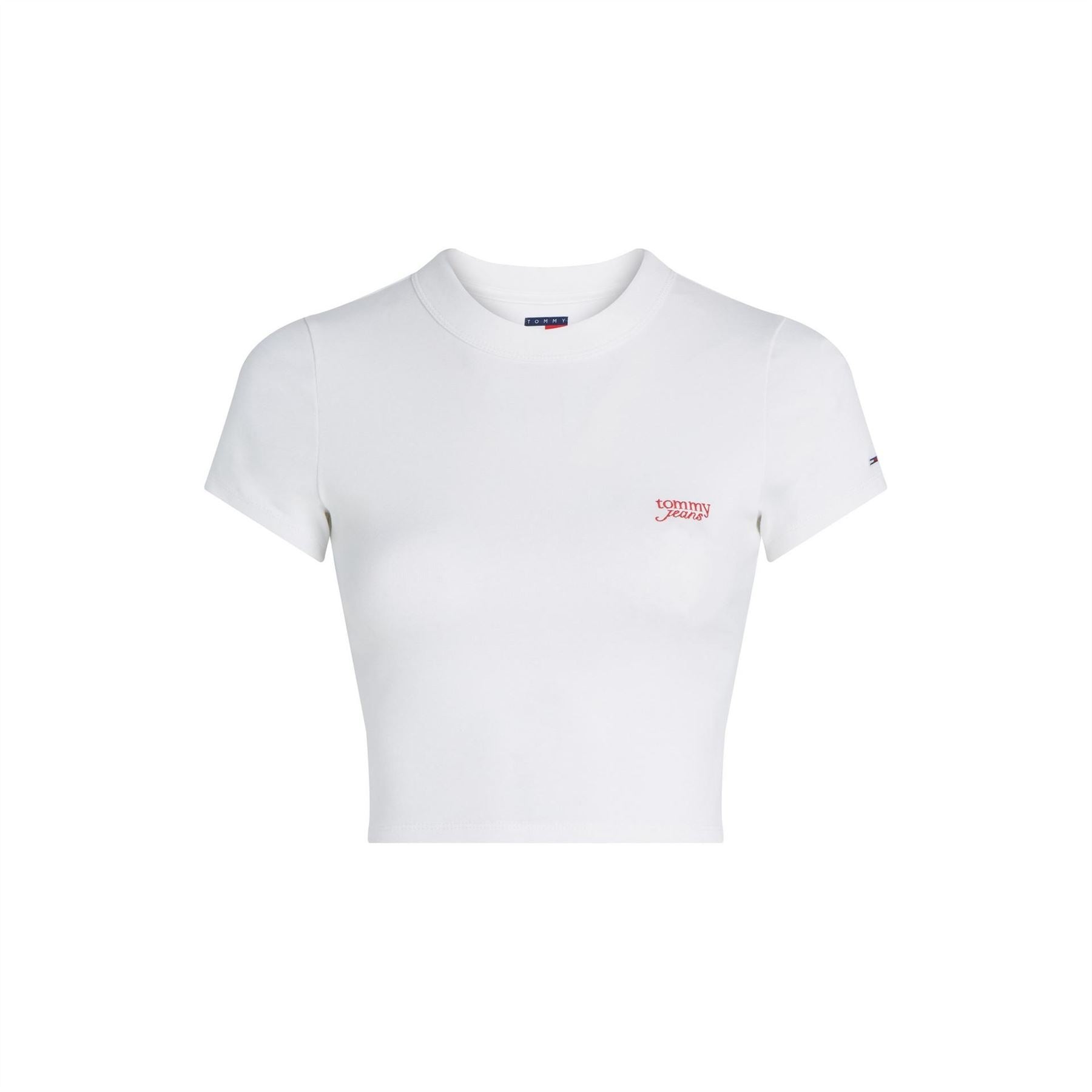 Tommy Jeans Slim Fit Cropped Script T-Shirt