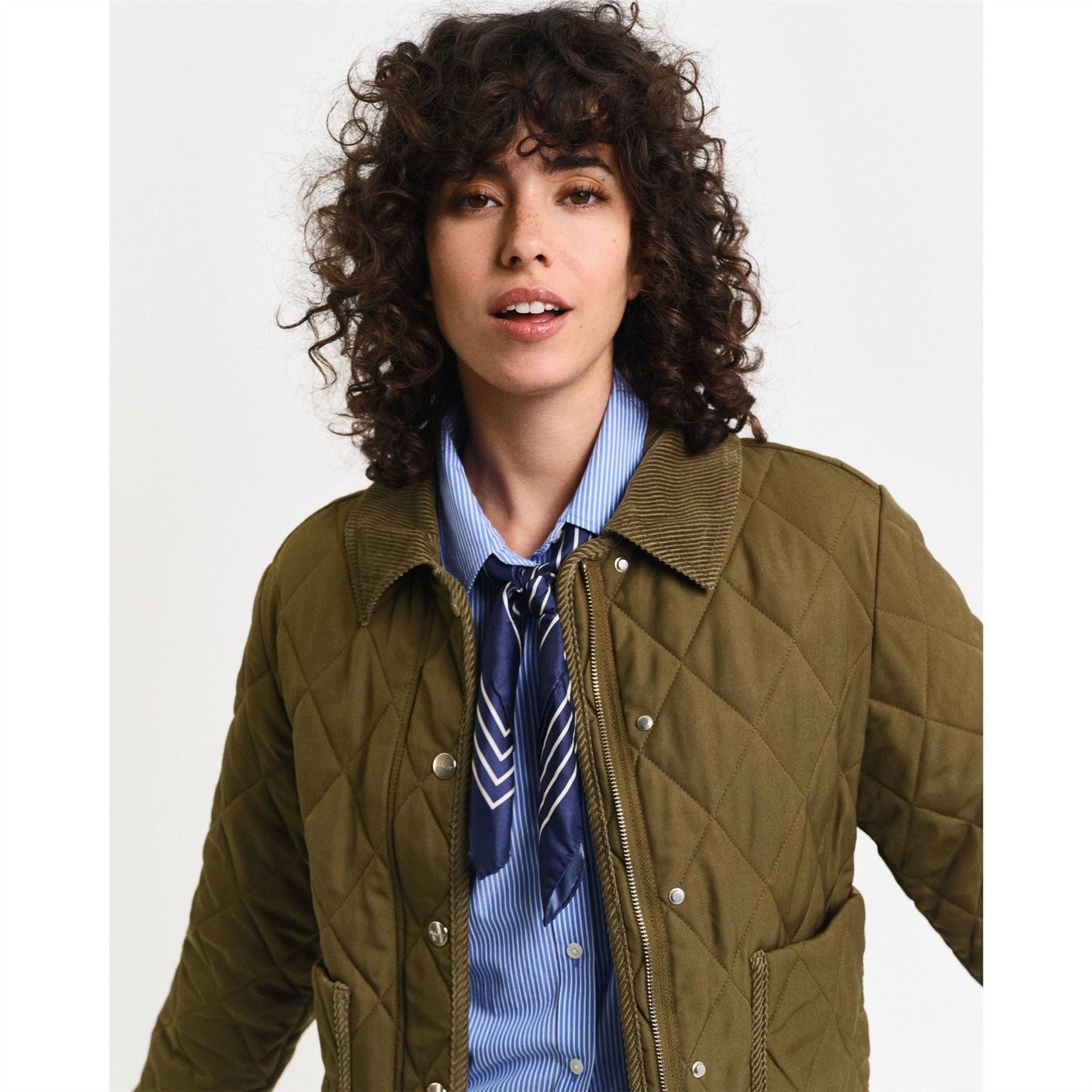 Gant Cord Detailed Relaxed Fit Short Jacket