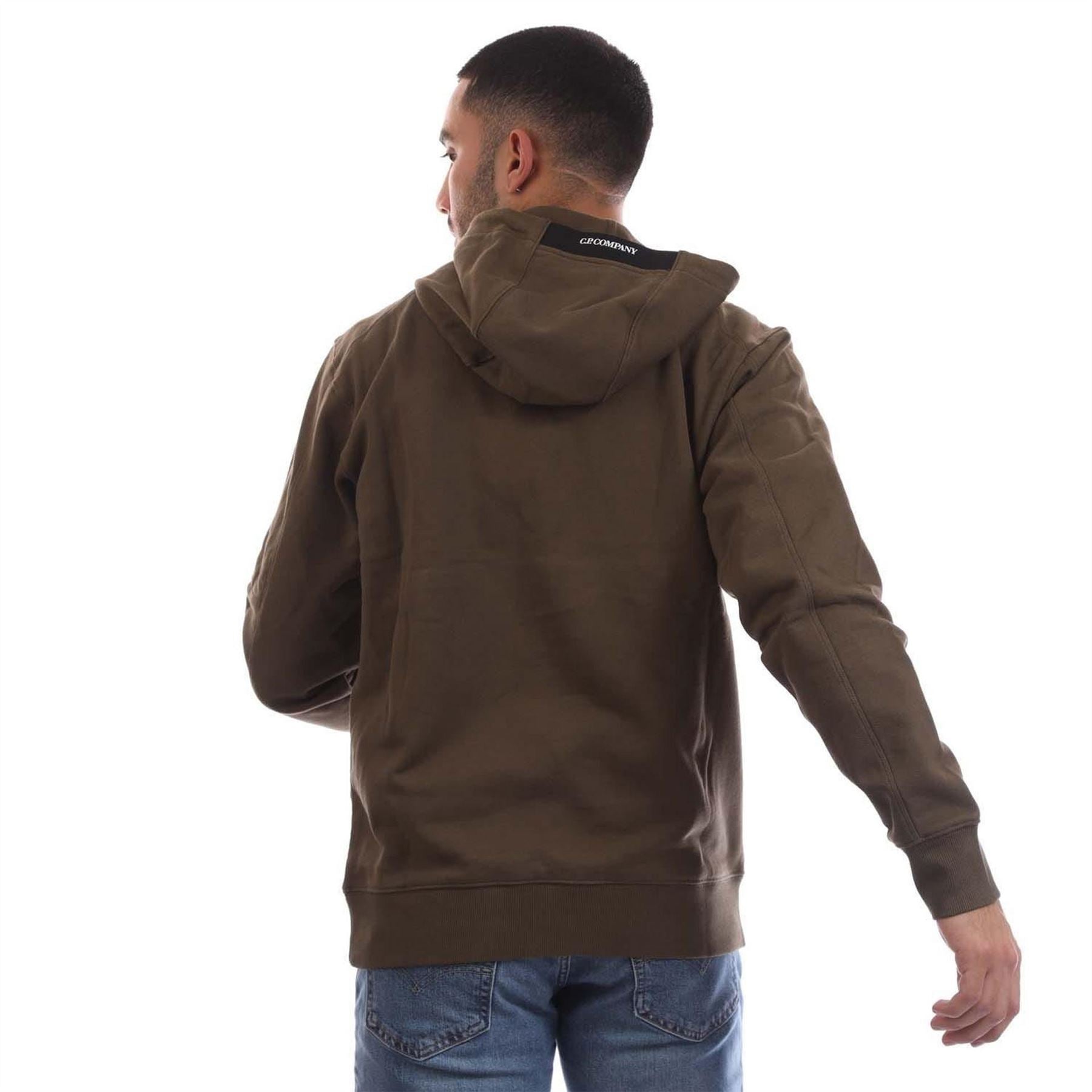 CP Company Raised Fleece Lens Hoodie