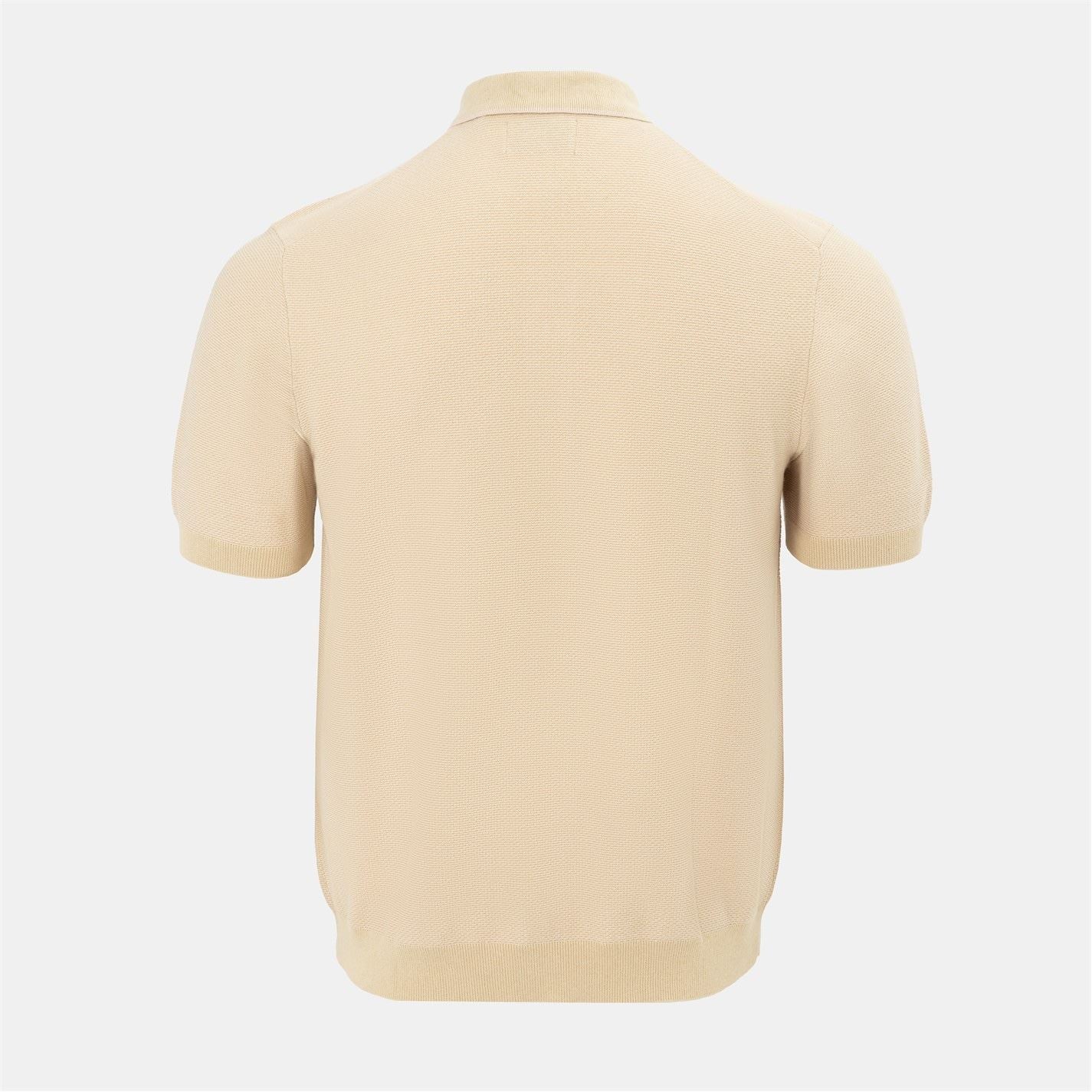 Firetrap Short Sleeve Knit Polo Shirts Cardigan