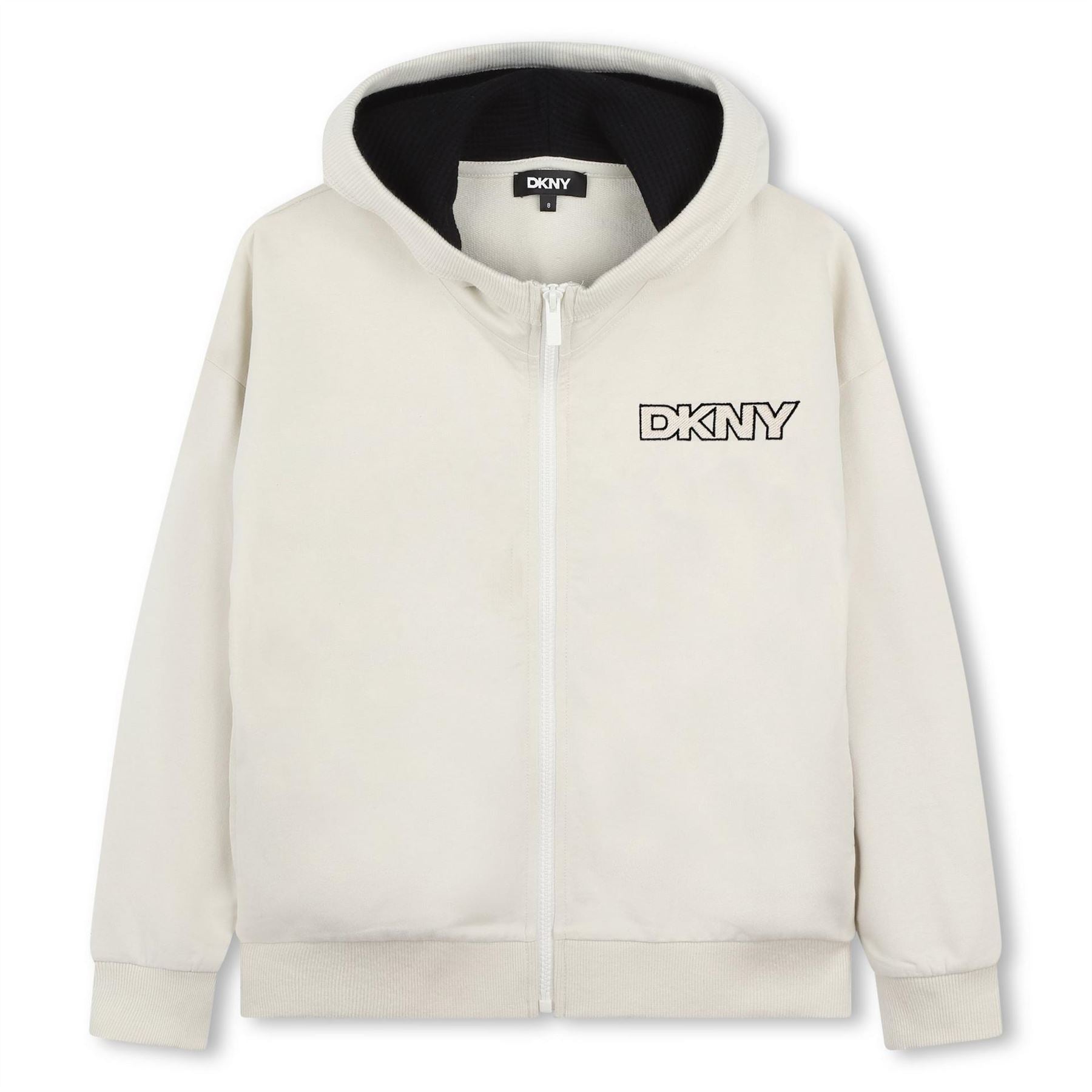 DKNY Logo Hooded Sweatshirt Jacket