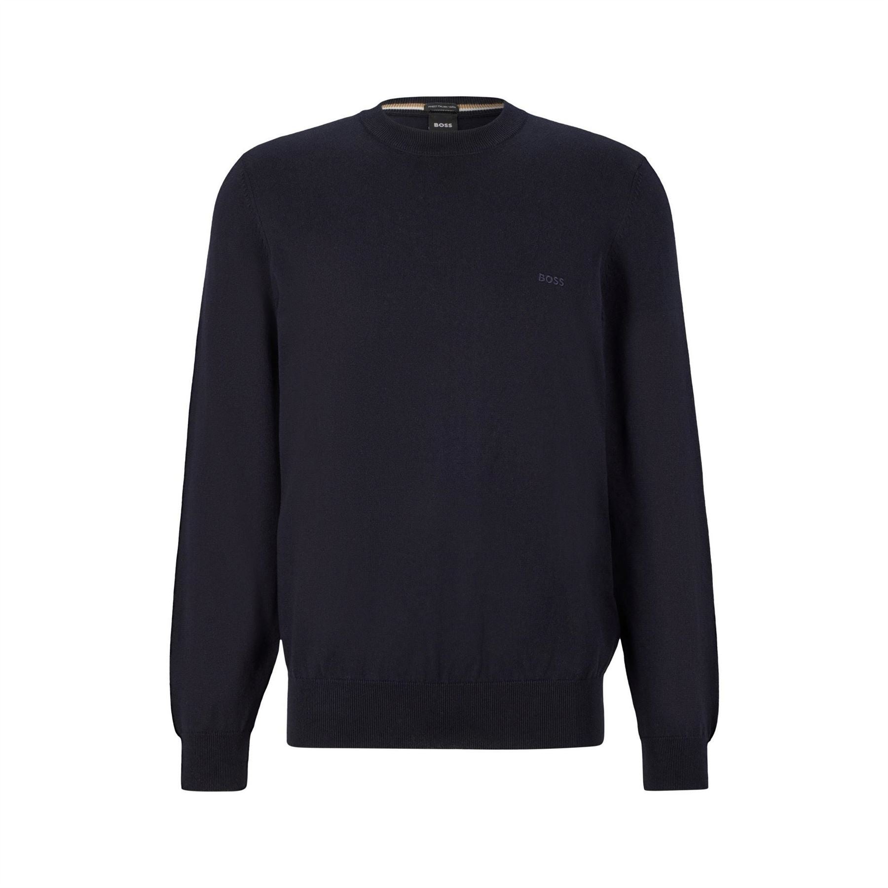 Boss Pascas Cotton Long Sleeve Crew Neck Jumper