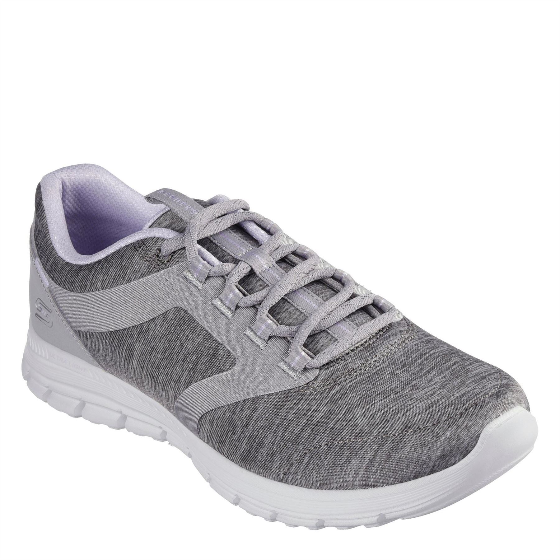 Skechers Luminate Heathered Lace-Up Low Top Sneakers