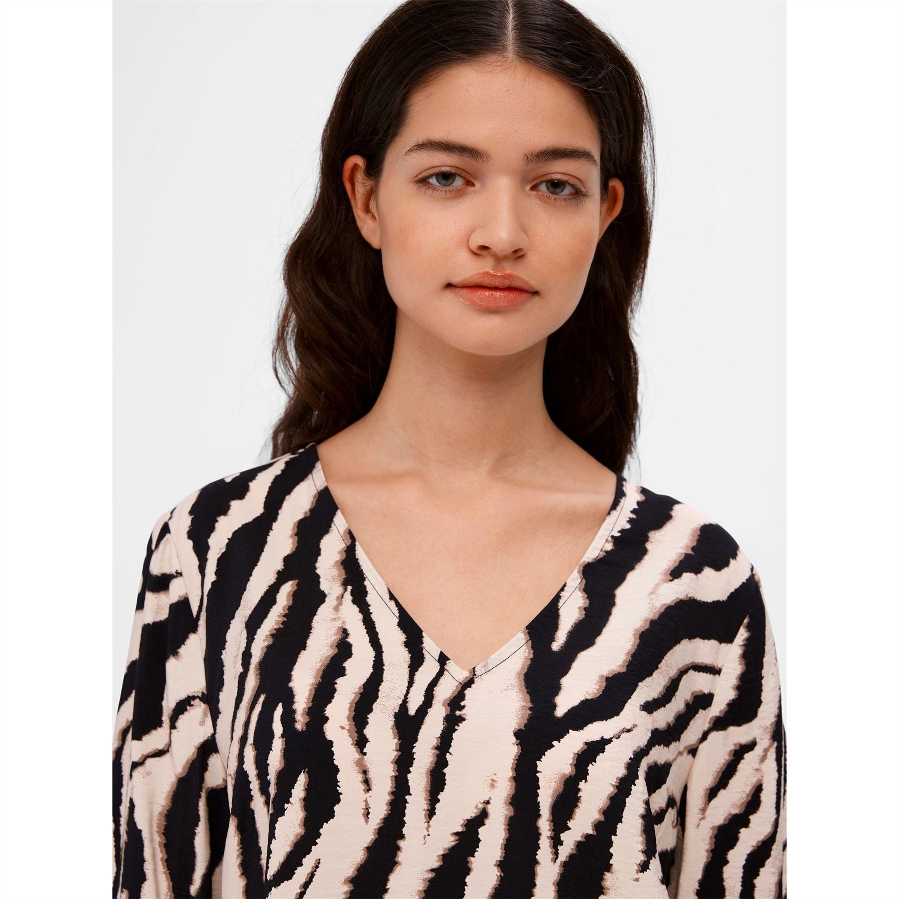 Object V Neck Long Sleeve Regular Fit Blouse