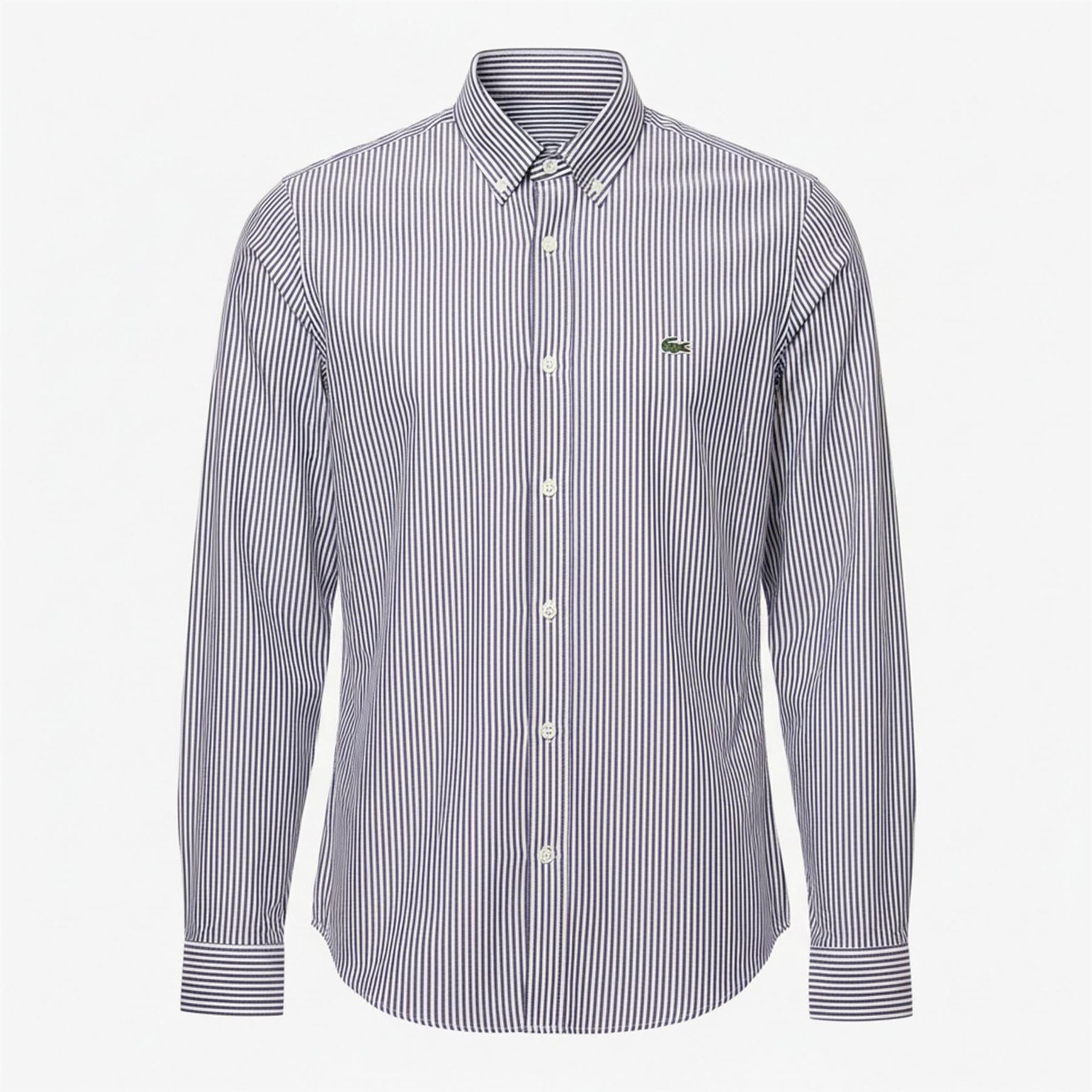Lacoste Fit Striped Cotton Shirt