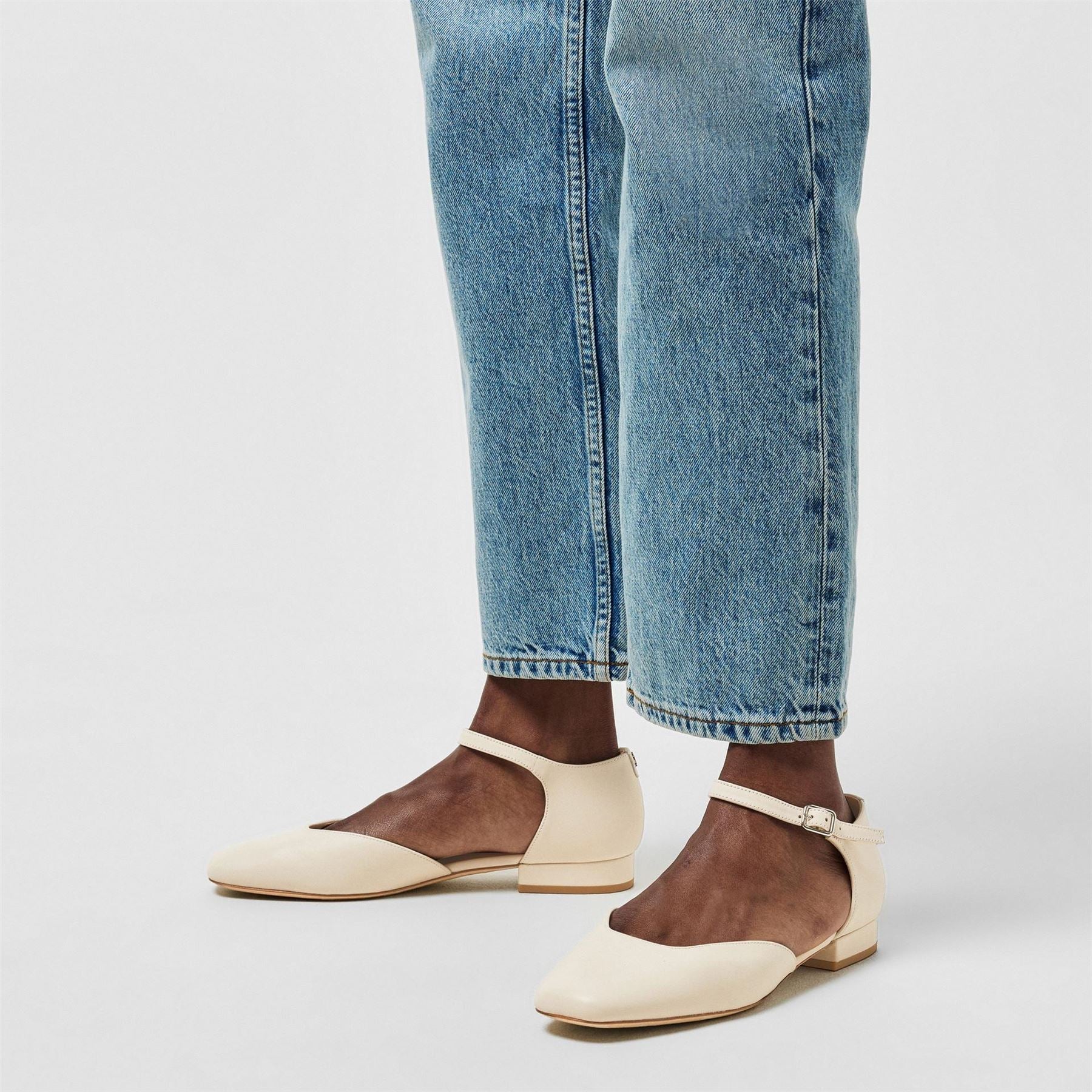 Lauren by Ralph Lauren Real Leather Emellie Ballet Pumps