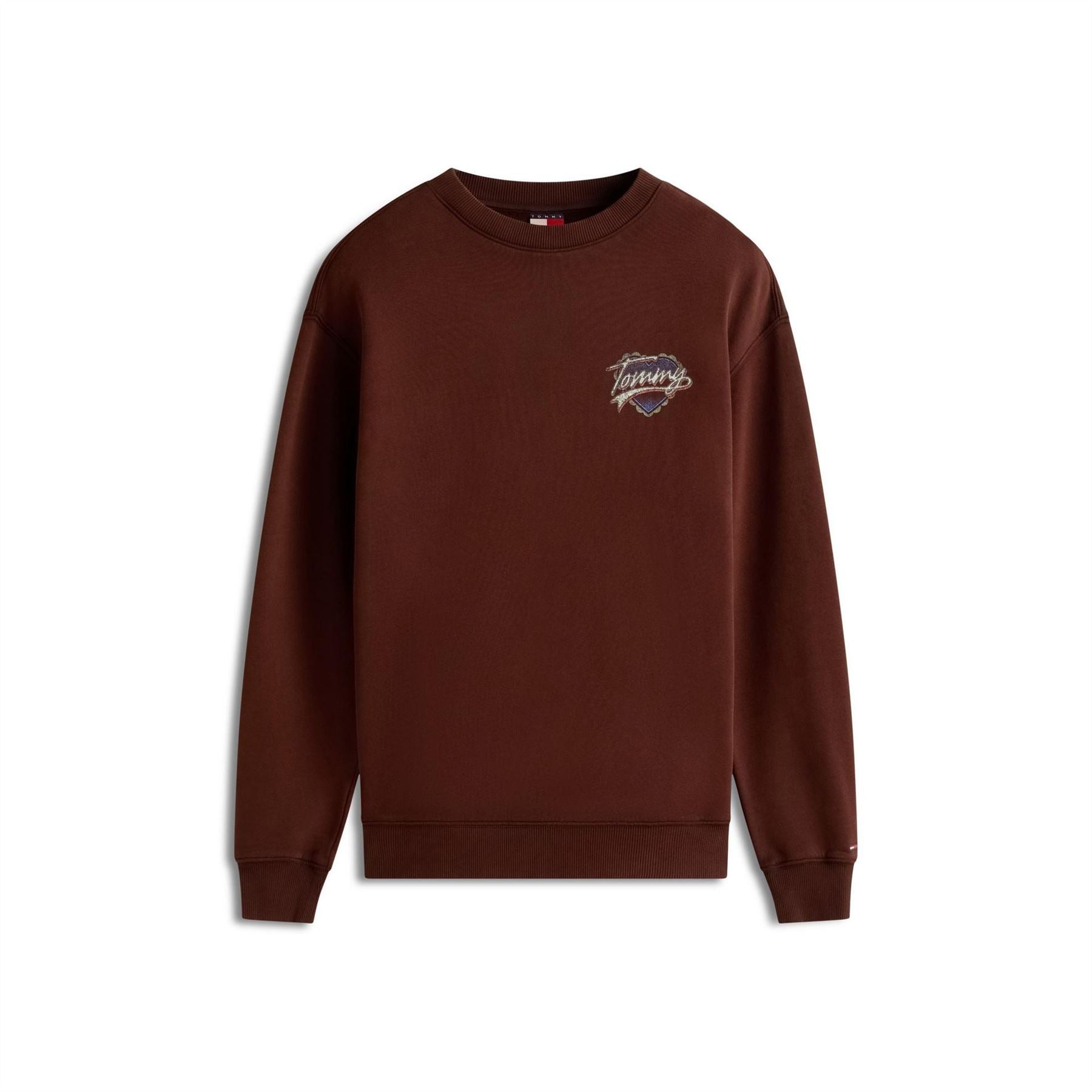 Tommy Jeans Heart Graphic Crew Neck Long Sleeve Sweatshirt