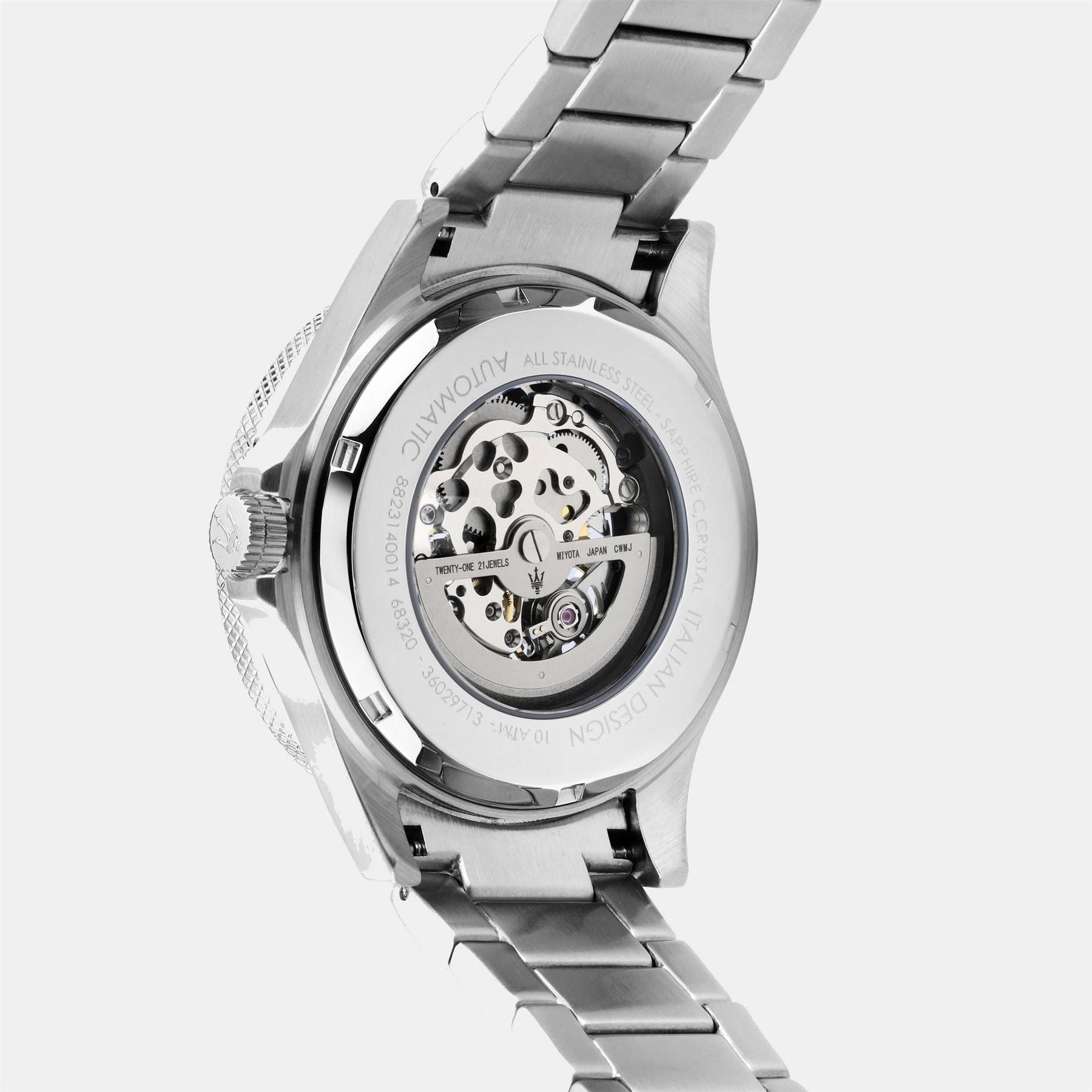 Maserati Sfida Skeleton Steel Bracelet Analogue Watch