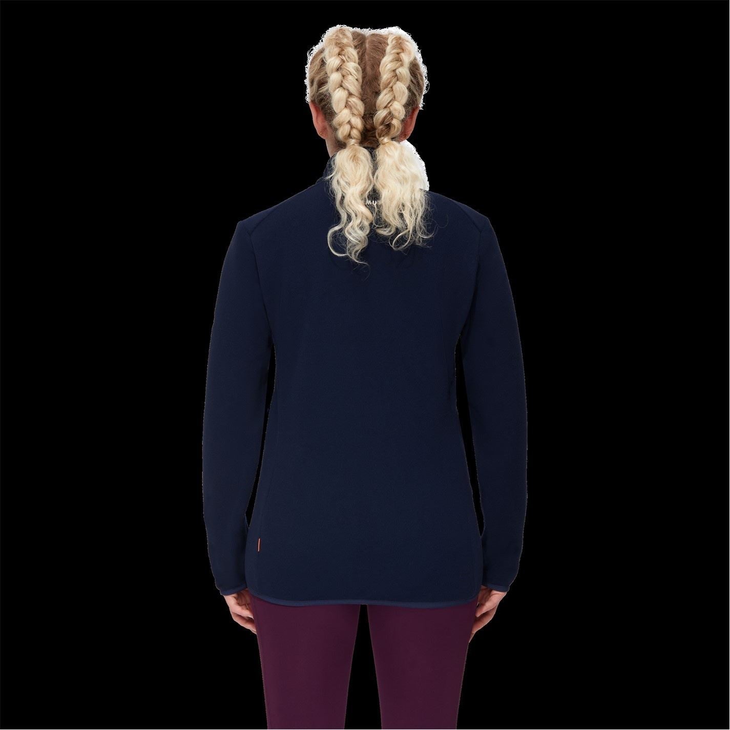 Mammut Innom Solid Patterned Full Zipper Ribbed Cuff Jacket