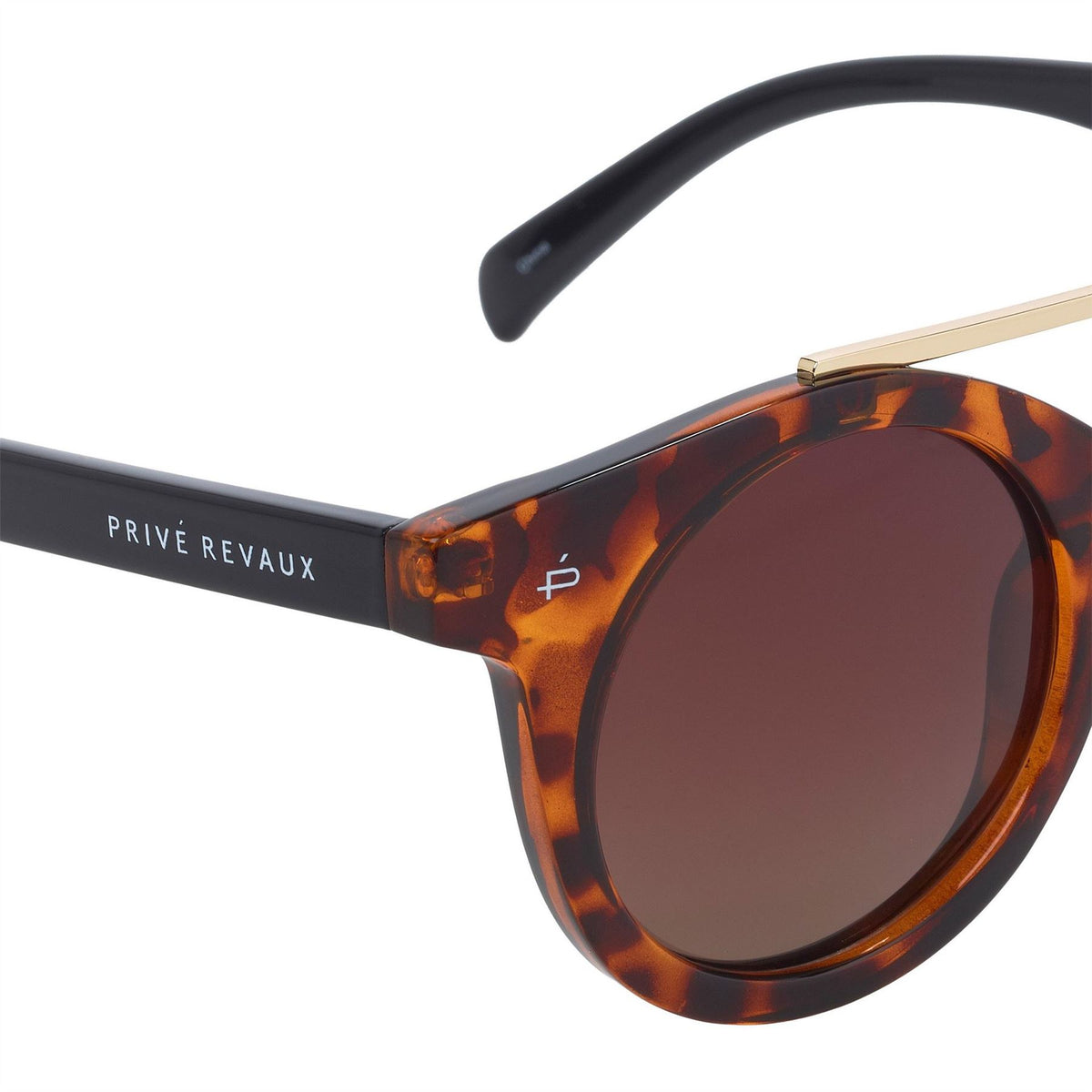 Prive Revaux R The Reagan Round Double Bridge Sunglasses