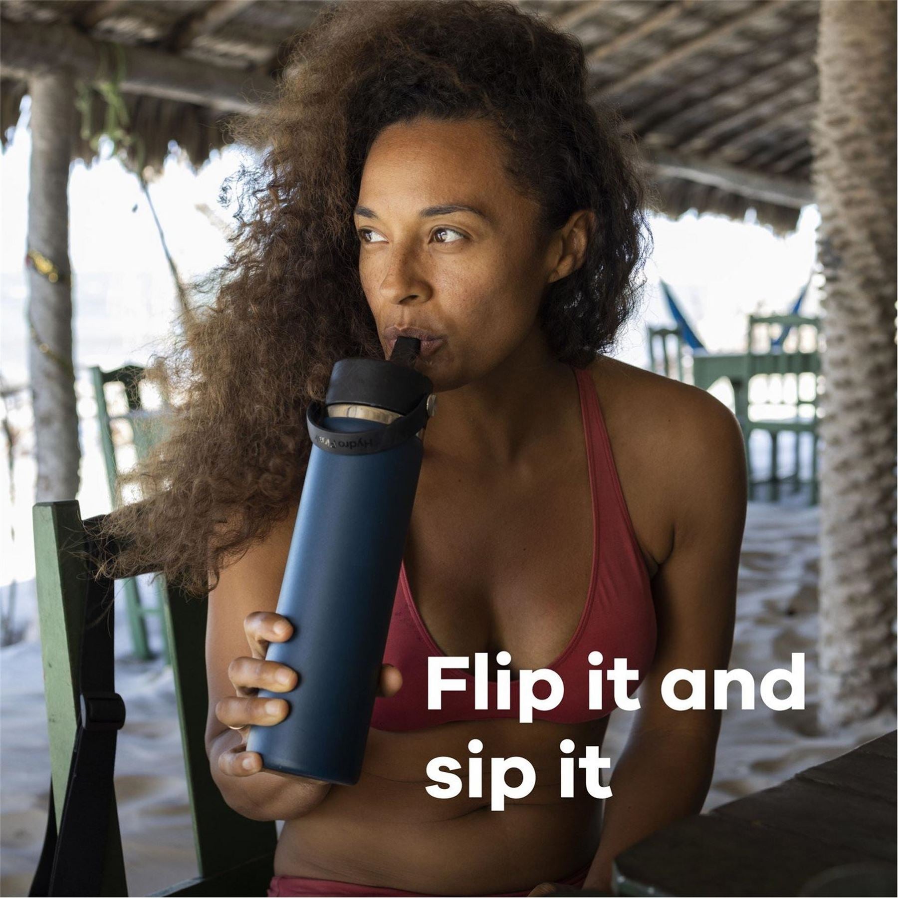 Hydro Flask Flask Wide Mouth Water Bottle 946 Ml (32 Oz) With Flex Straw Cap