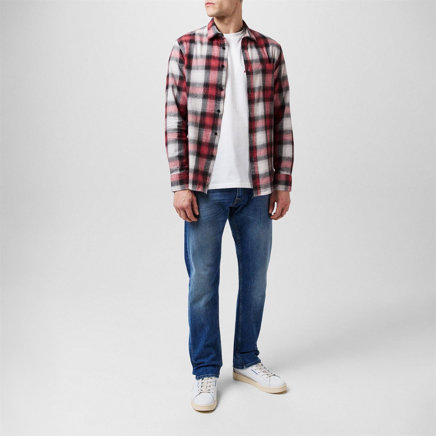 Replay Checkered Long Sleeve Patterned Shirt
