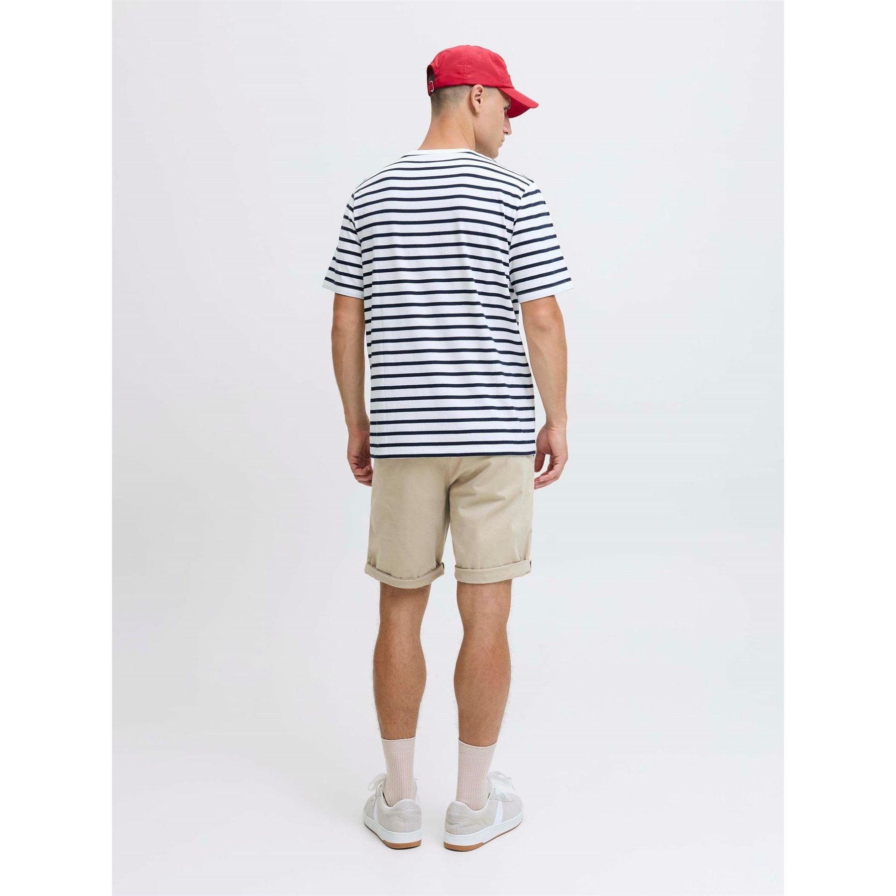 Jack and Jones Bowie Solid Patterned Bermuda Chino Shorts