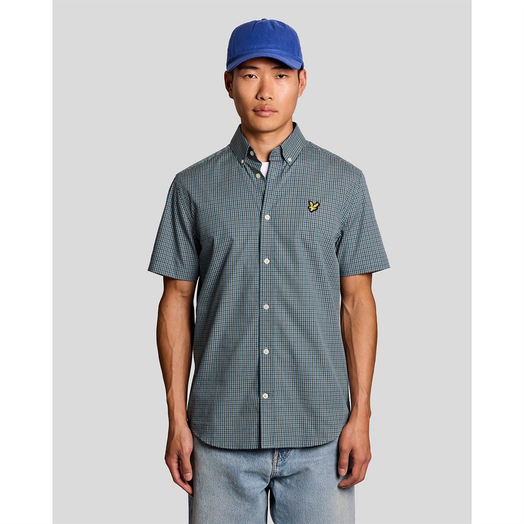 Lyle and Scott Patterned Short Sleeve Shirt