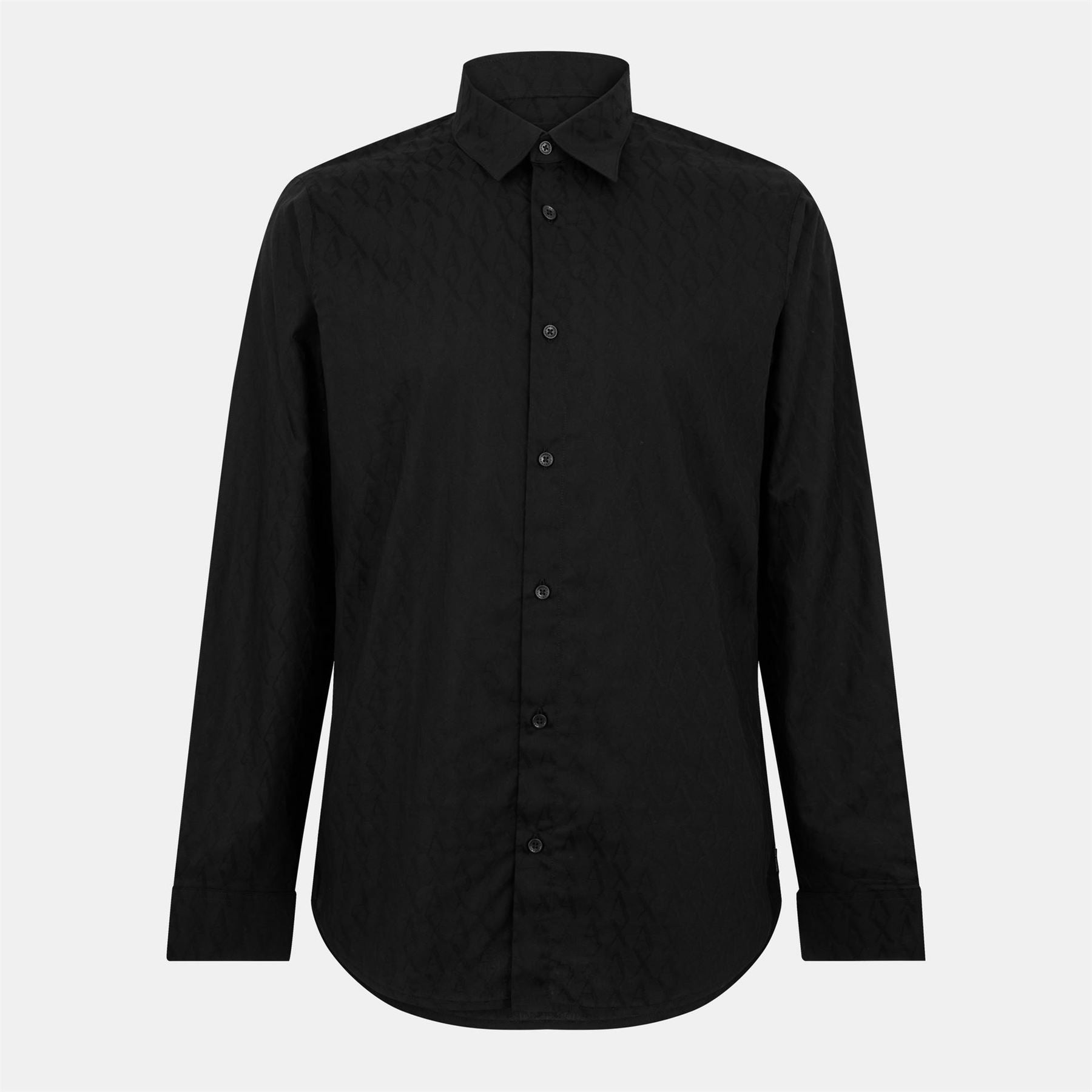 Armani Exchange Exchange Collared Neck Long Sleeve Shirt