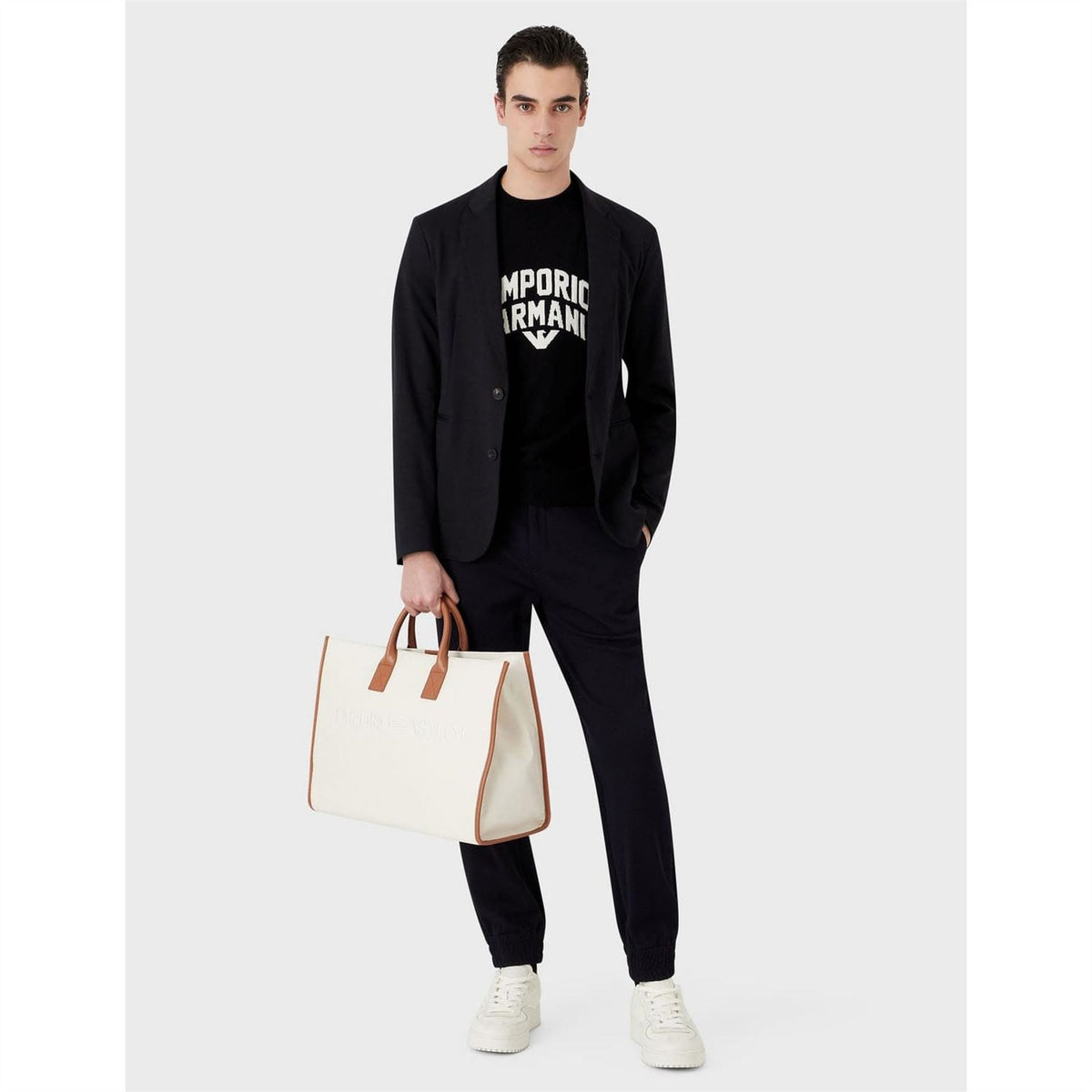 Emporio Armani Crew Neck Wool Sweatshirt