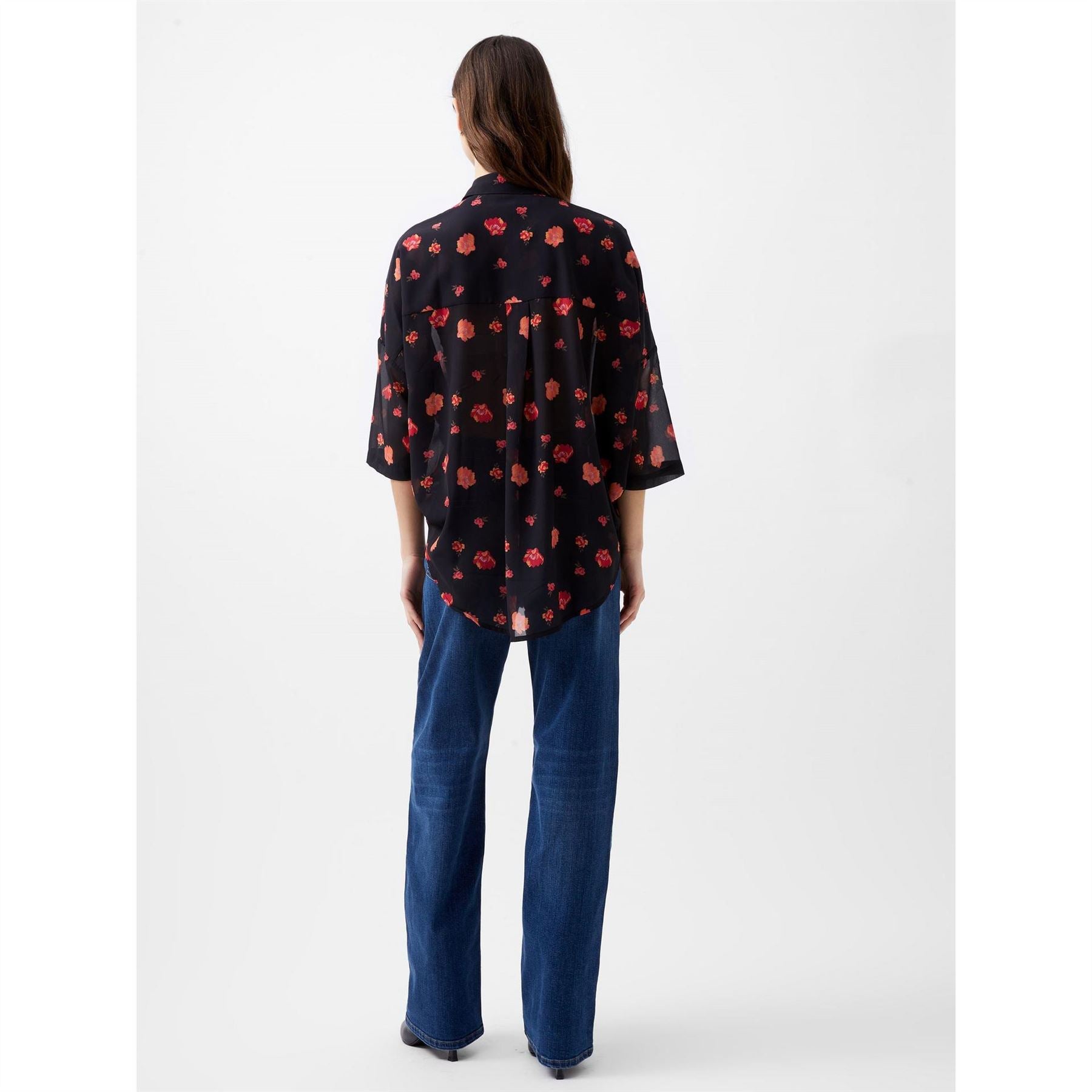 French Connection Ella Long Sleeve Patterned Shirt