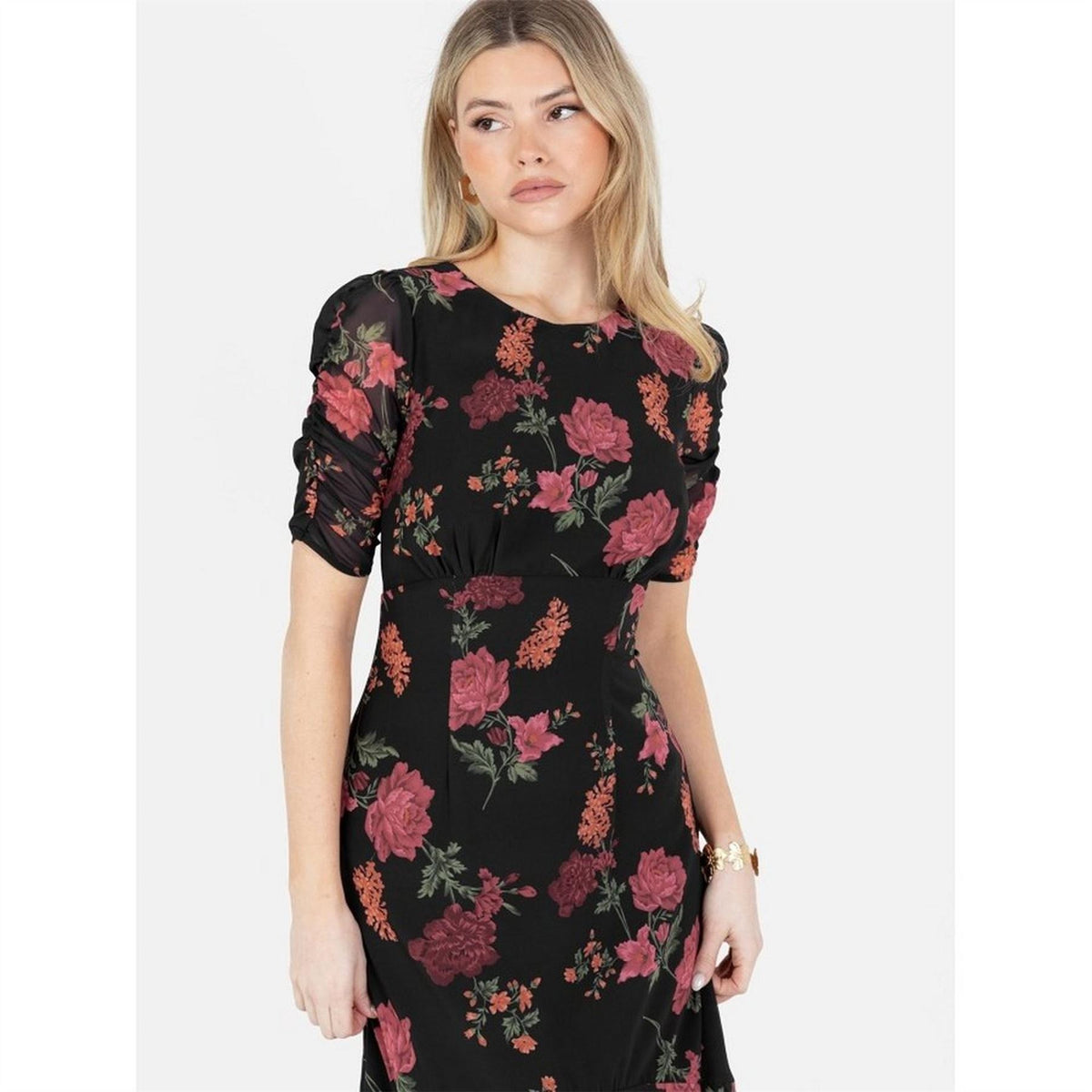 Anaya With Love Keyhole Back Midi A Line Dress