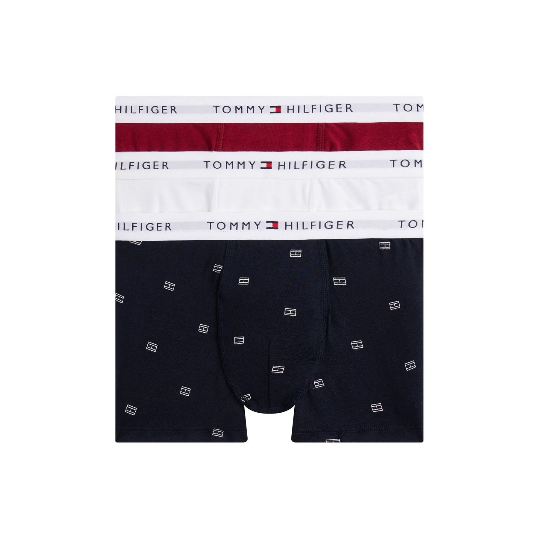 Tommy Hilfiger 3 Pack Plain Design Trunks