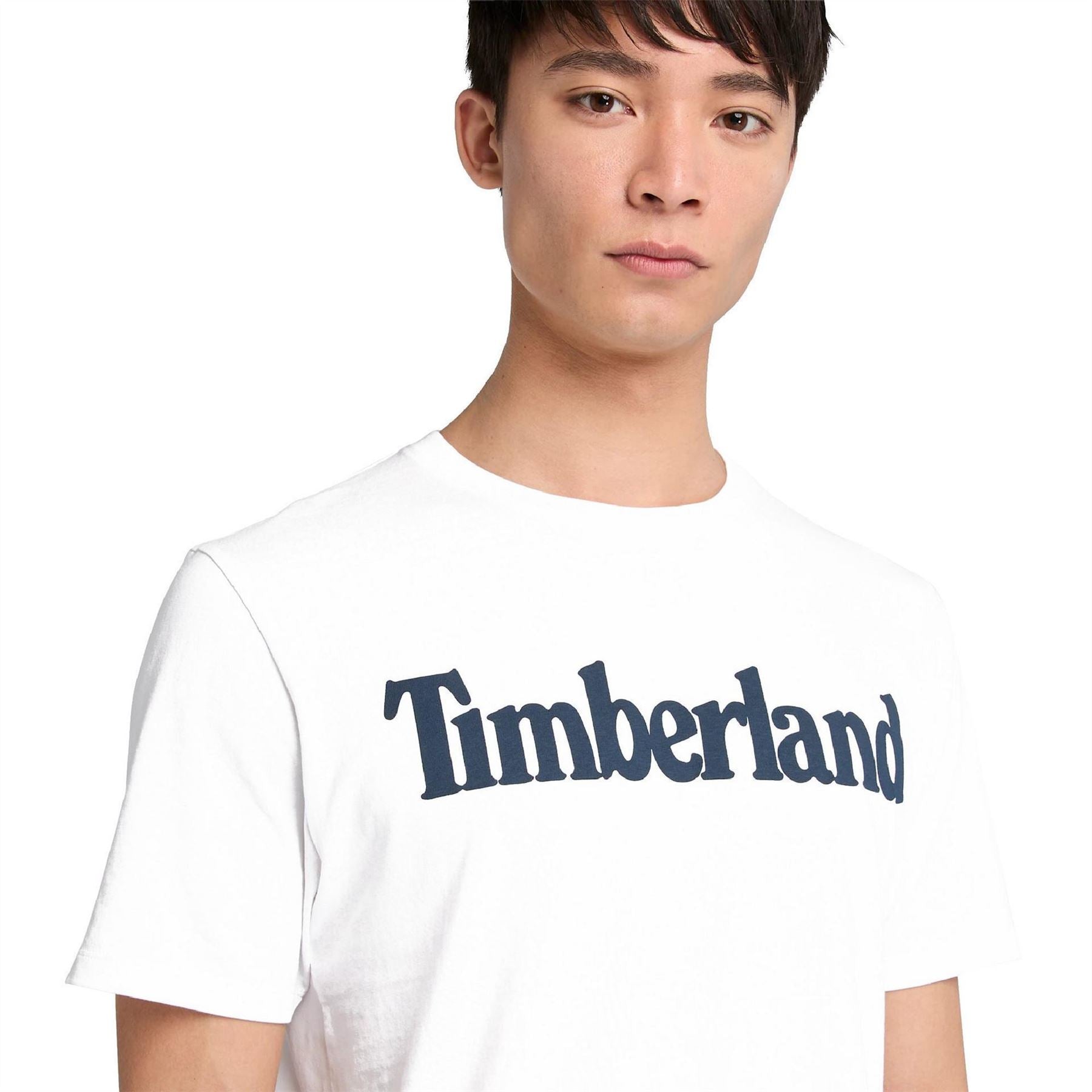 Timberland Northwood Wordmark Logo Cotton Short Sleeve T-Shirt