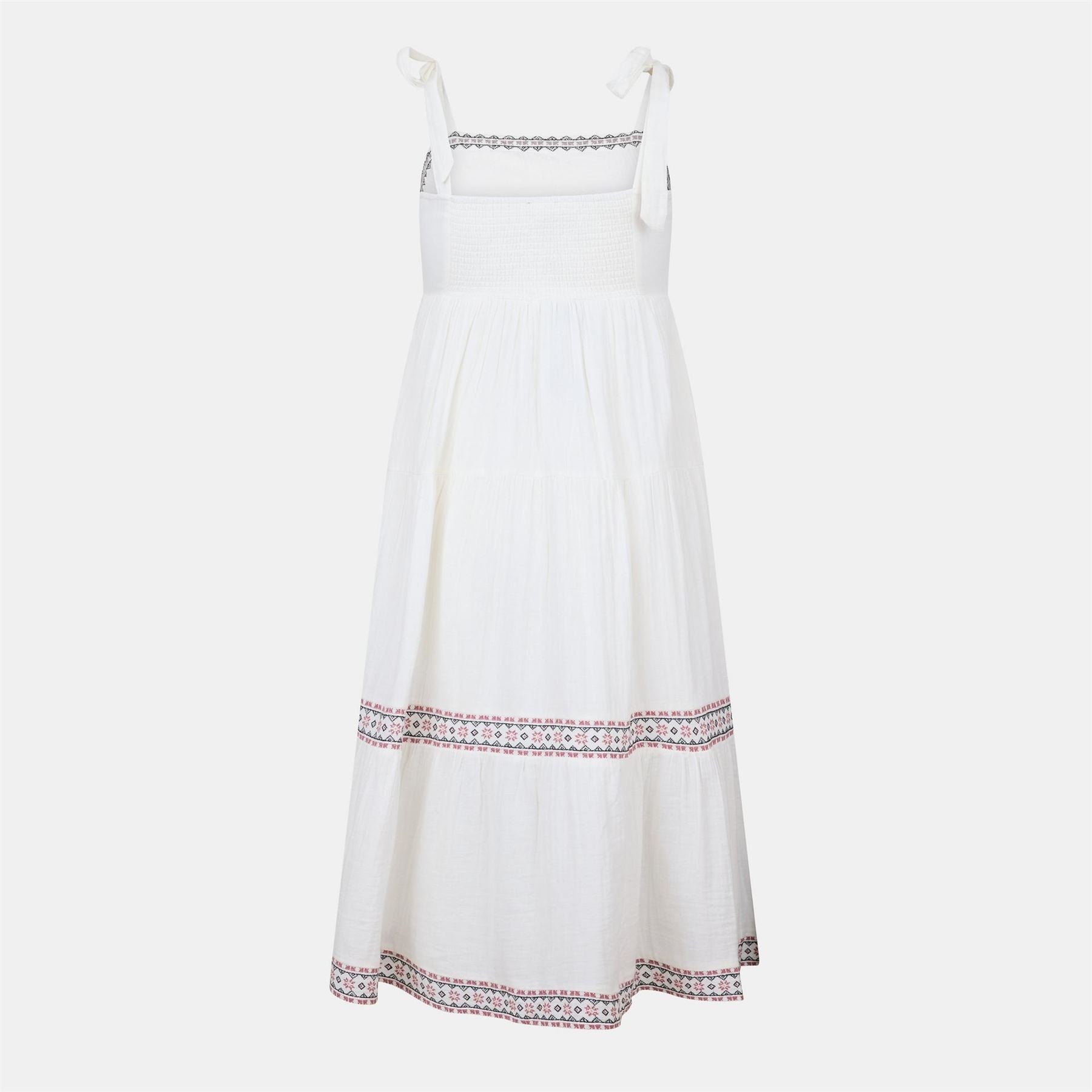 Threadbare Eesha Square Neck Sleeveless Maxi Tiered Dress