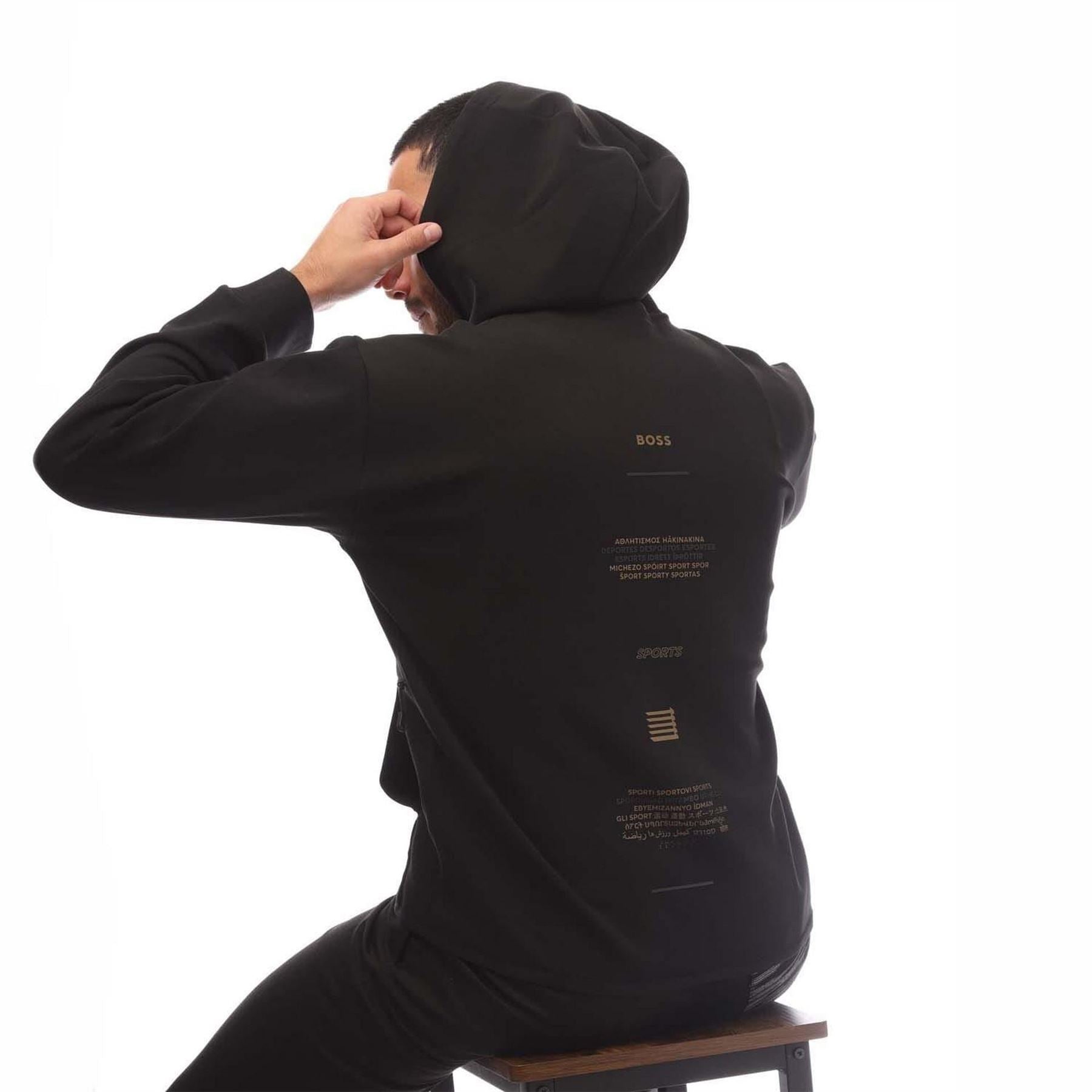 Boss Artwork Zip Up Hoodie
