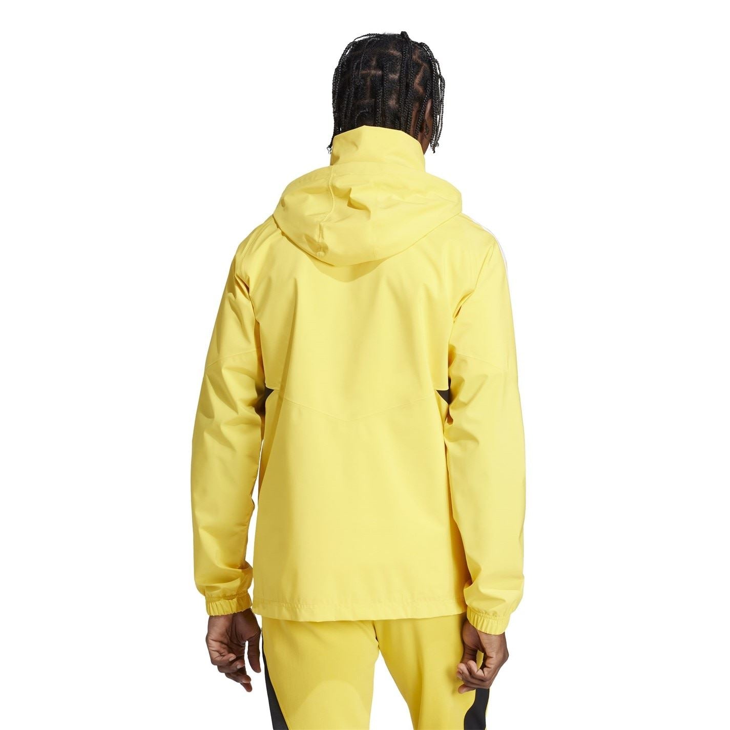 adidas Juve Hooded Rain Jacket with Side Pocket