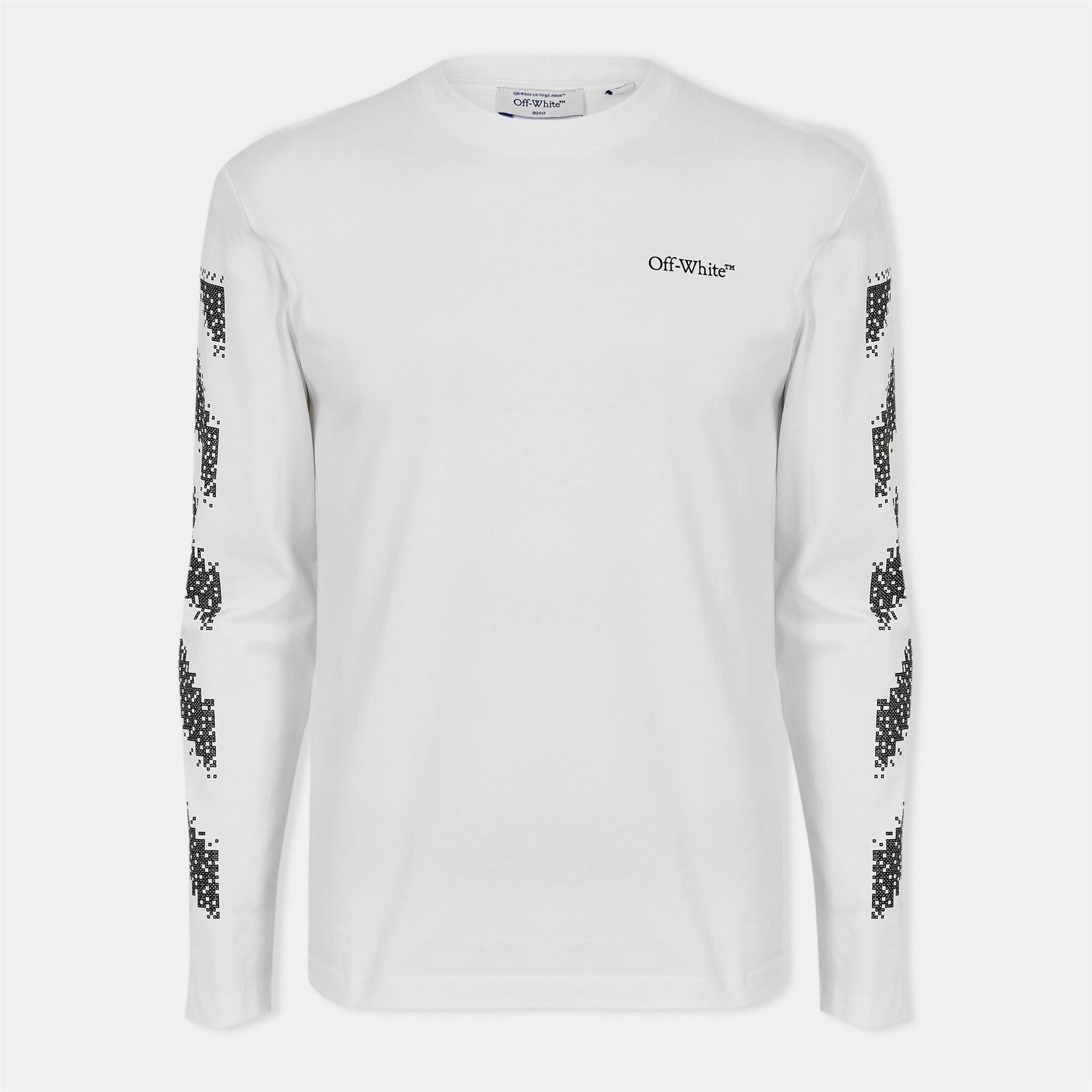 Off White Diag Skate Diagonal Graphic Long Sleeve T-Shirt
