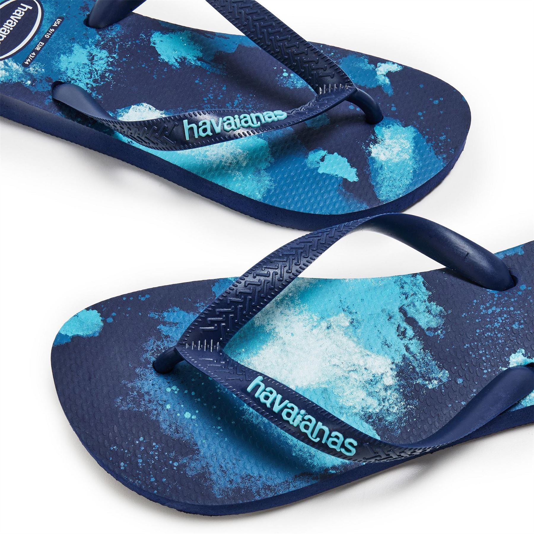 Havaianas Womens Hav. Top Camu Navy Blue 41 42 Flip Flops
