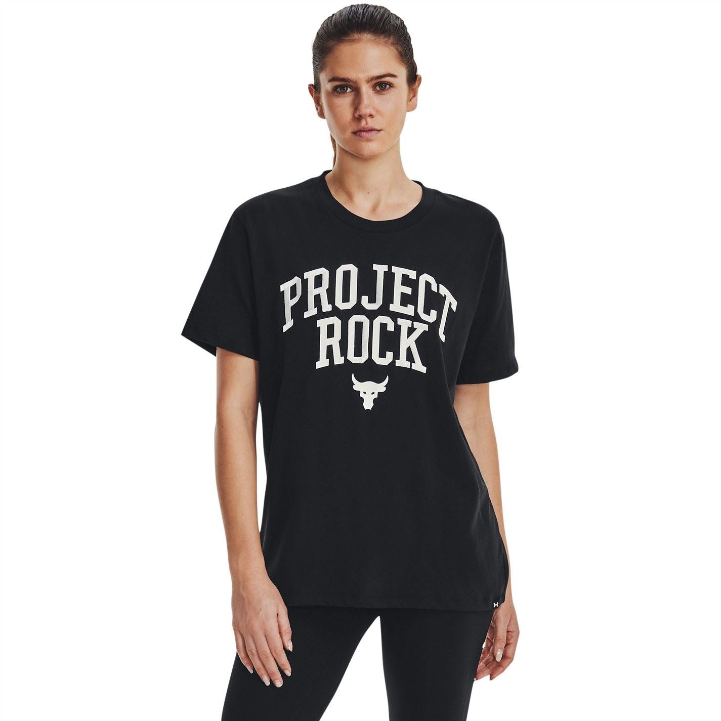 Under Armour Womens Project Rock Heavyweight Campus T-Shirt