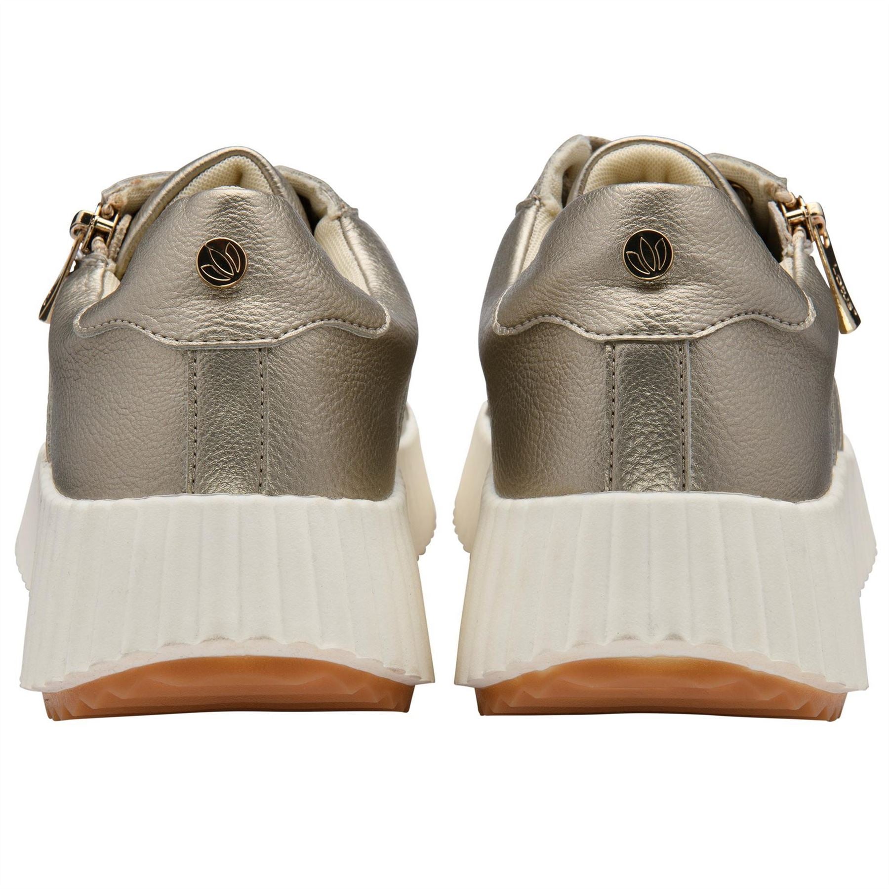 Lotus Shoes Kora Lace-Up Wedge Trainers