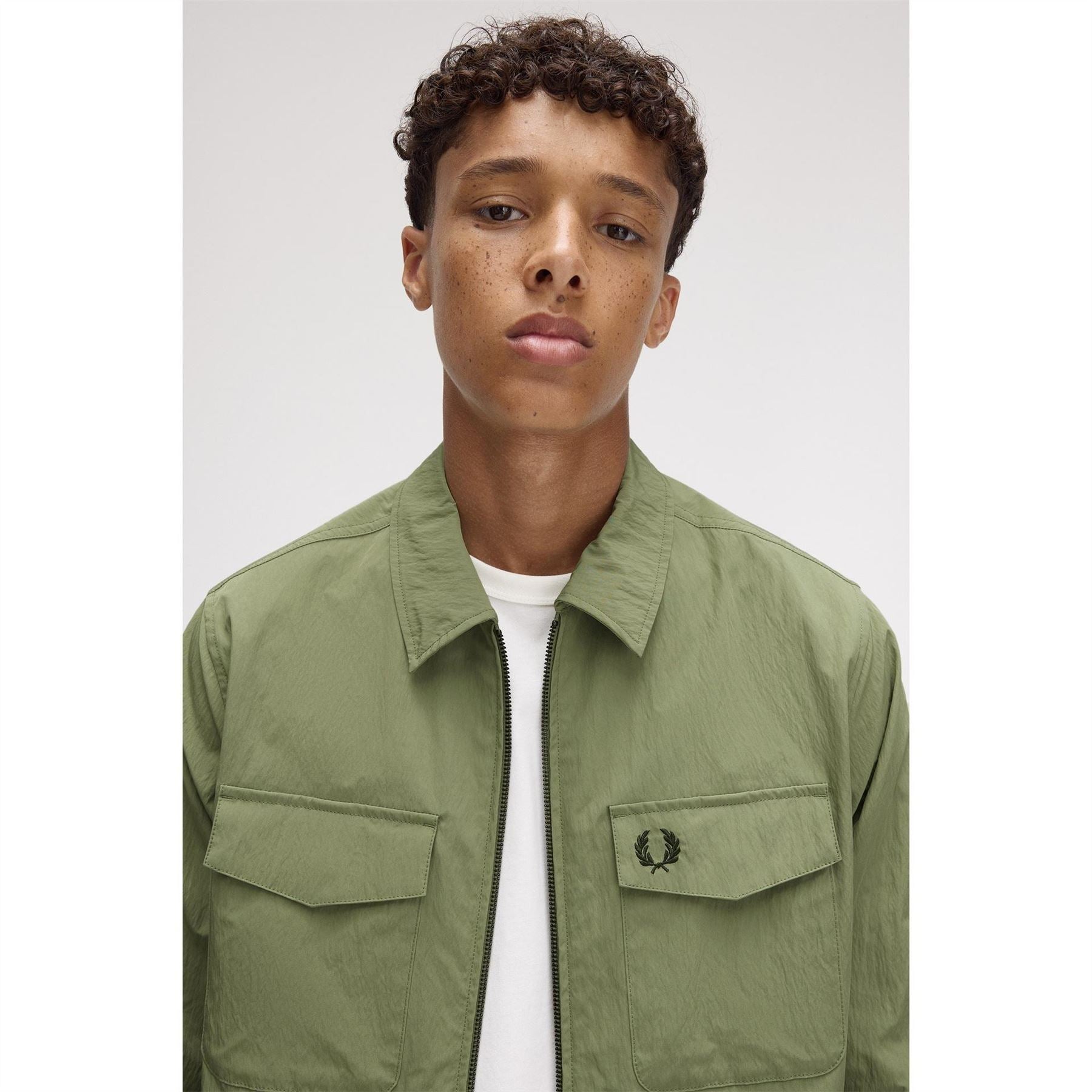 Fred Perry  Long Sleeve Zip Overshirt