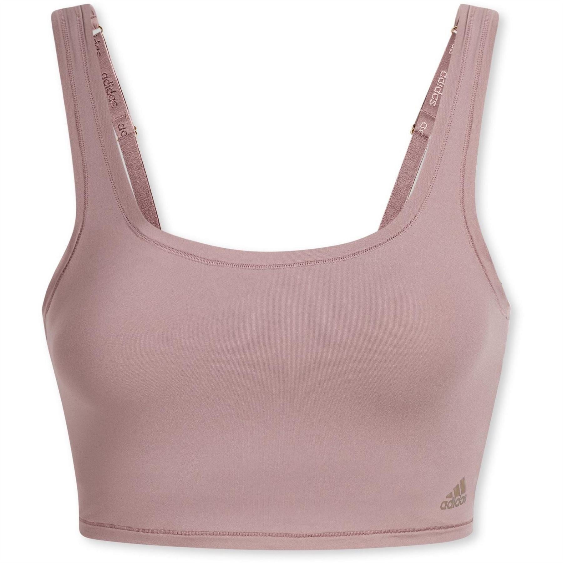 adidas Cropped Snug Fit Scoop Neck Bralet