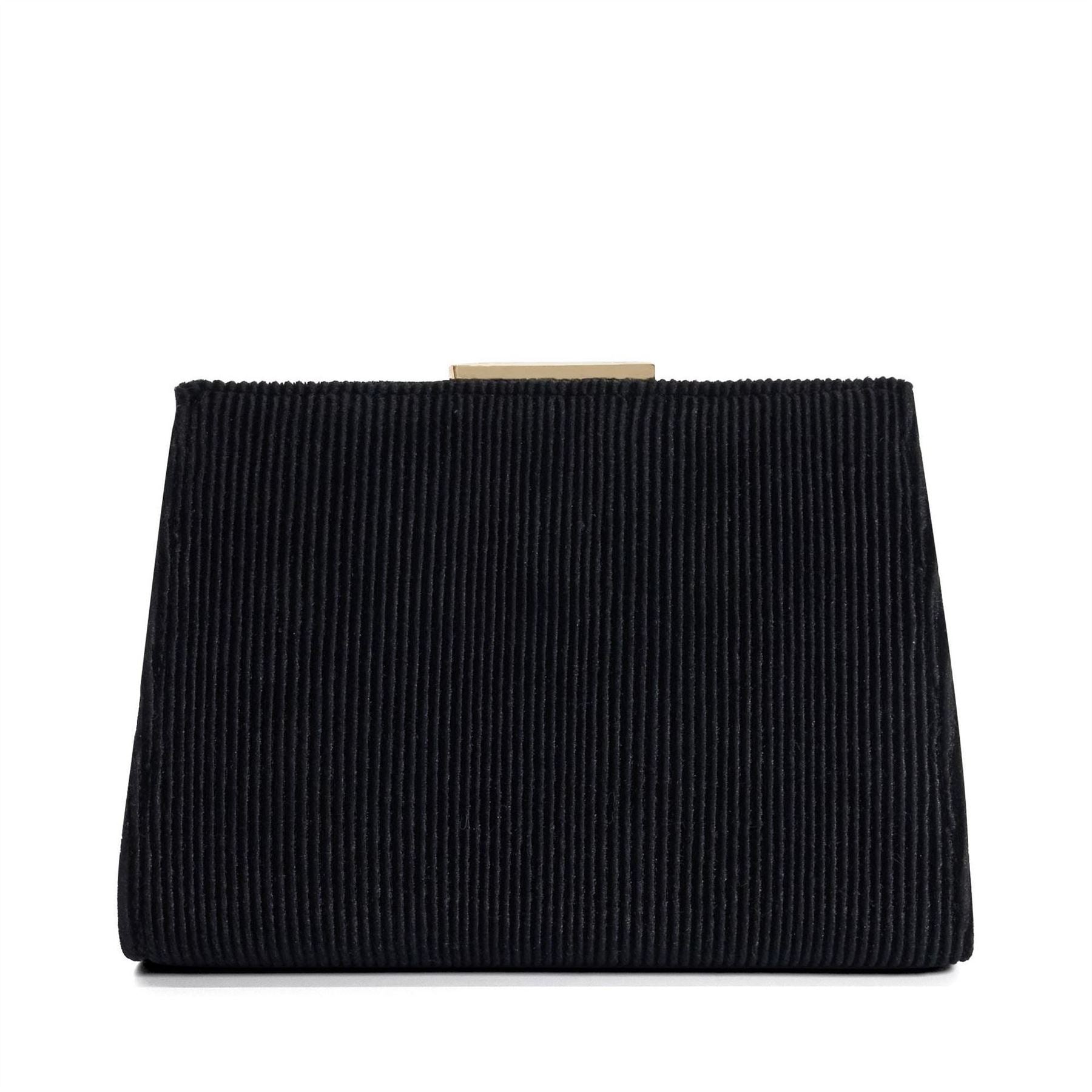 Dune London Textured Gold Frame Clutch Bag