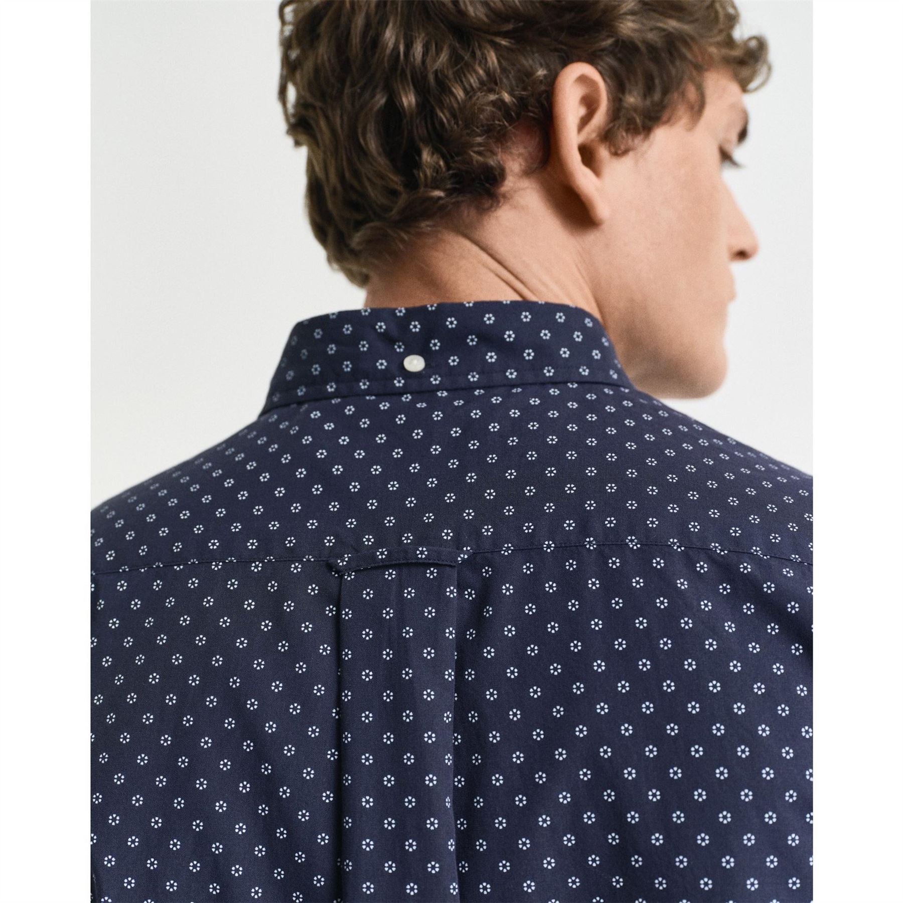 Gant Micro Print Short Sleeve Patterned Shirt
