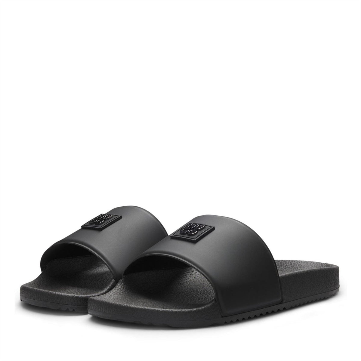 Hugo Iconic Metal Stacked Logo Sliders