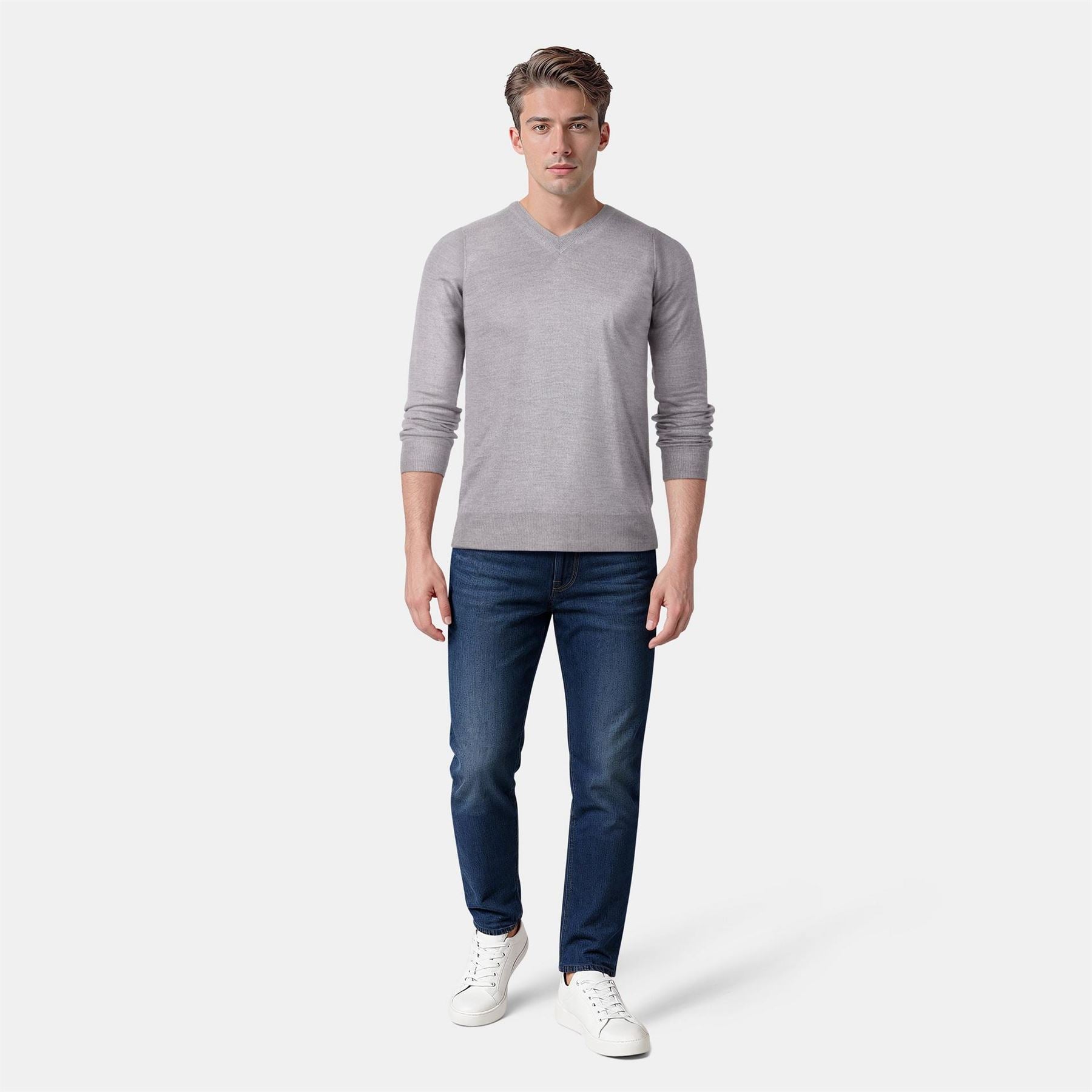 Lyle and Scott Merrick V-Neck Long Sleeve Sweater