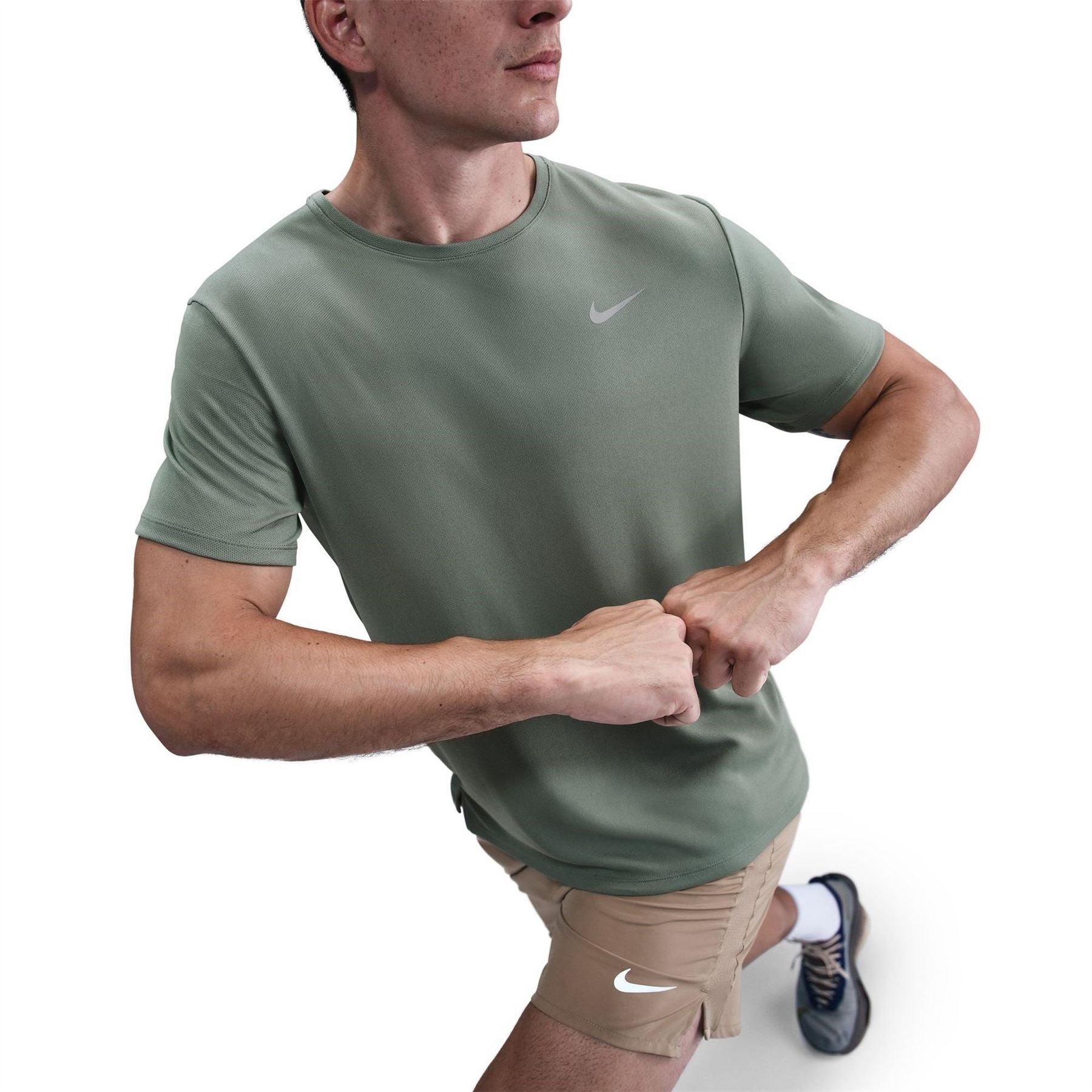 Nike Mens Drifit Miler Running Top
